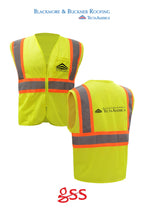 Standard Class 2 Two Tone Mesh Zipper Safety Vest - Blackmore & Buckner