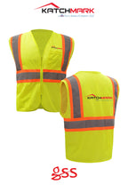 Standard Class 2 Two Tone Mesh Zipper Safety Vest - Katchmark, A Tecta American Company LLC