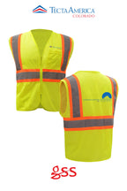Standard Class 2 Two Tone Mesh Zipper Safety Vest - Monument Roofing of Colorado