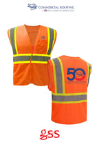 Standard Class 2 Two Tone Mesh Zipper Safety Vest - Commercial Roofing