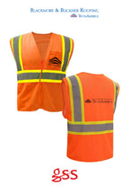 Standard Class 2 Two Tone Mesh Zipper Safety Vest - Blackmore & Buckner