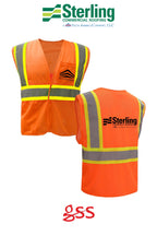 Standard Class 2 Two Tone Mesh Zipper Safety Vest - Sterling, A Tecta American Company LLC