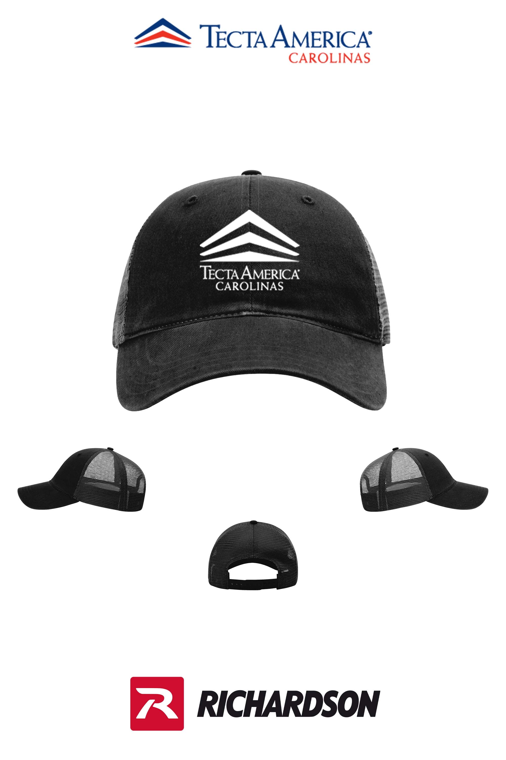 Richardson 111 Garment Washed Trucker - Tecta America Carolinas LLC