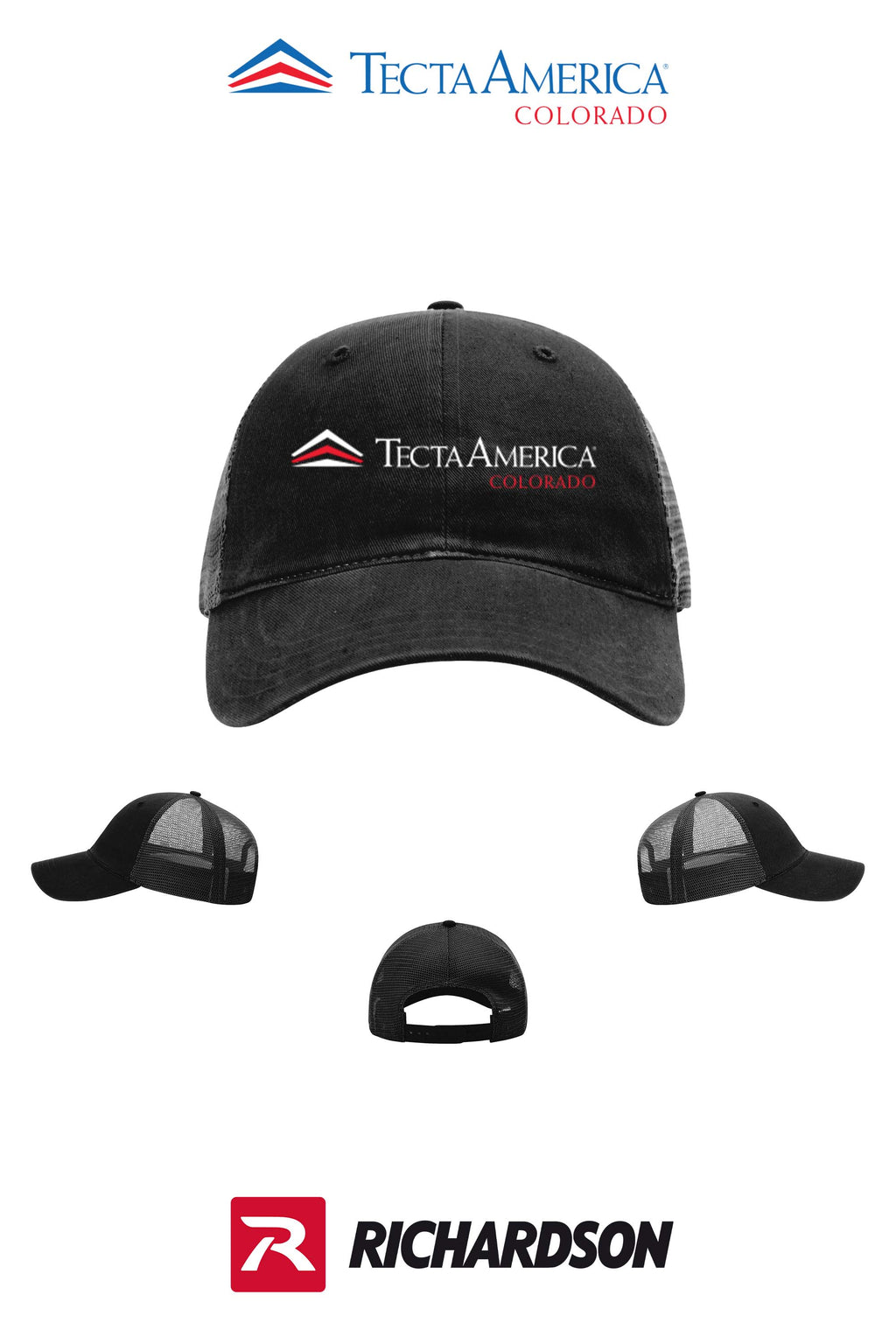 Richardson 111 Garment Washed Trucker - Monument Roofing of Colorado