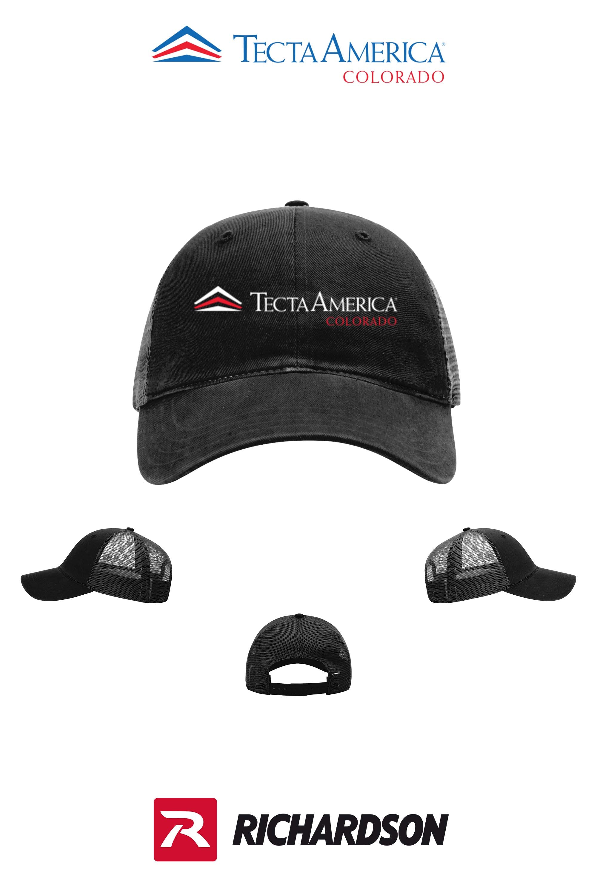 Richardson 111 Garment Washed Trucker - Monument Roofing of Colorado