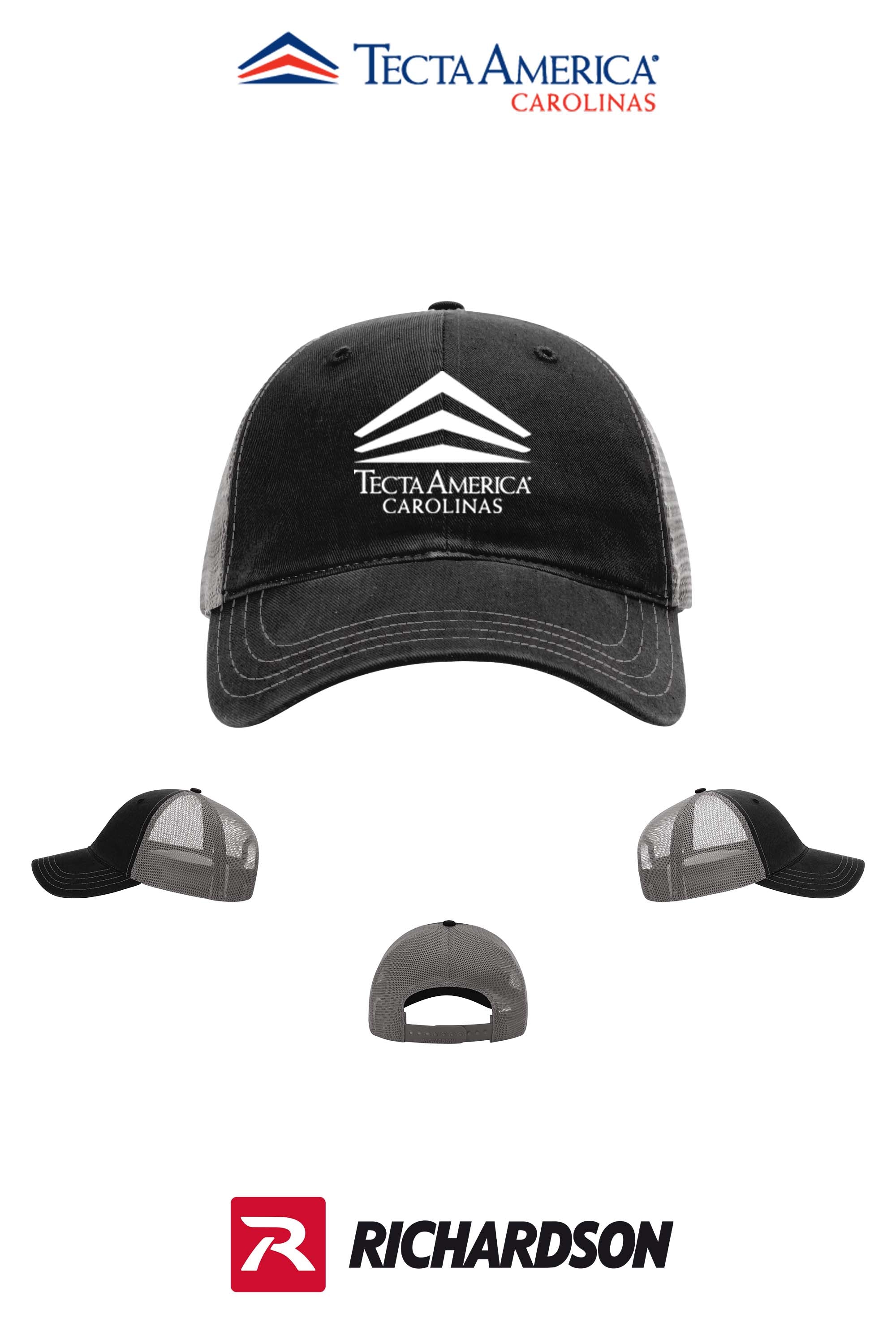 Richardson 111 Garment Washed Trucker - Tecta America Carolinas LLC