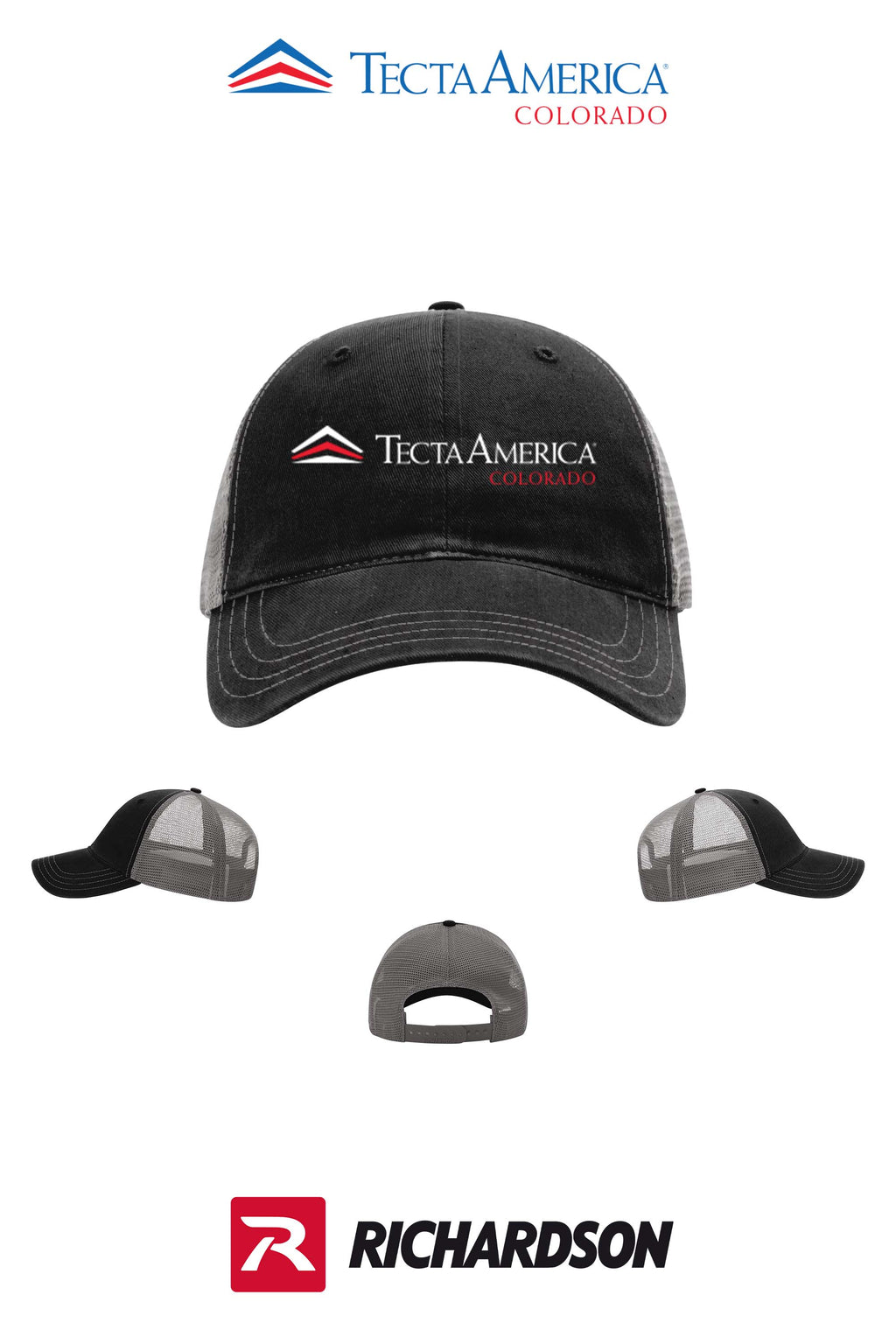 Richardson 111 Garment Washed Trucker - Monument Roofing of Colorado