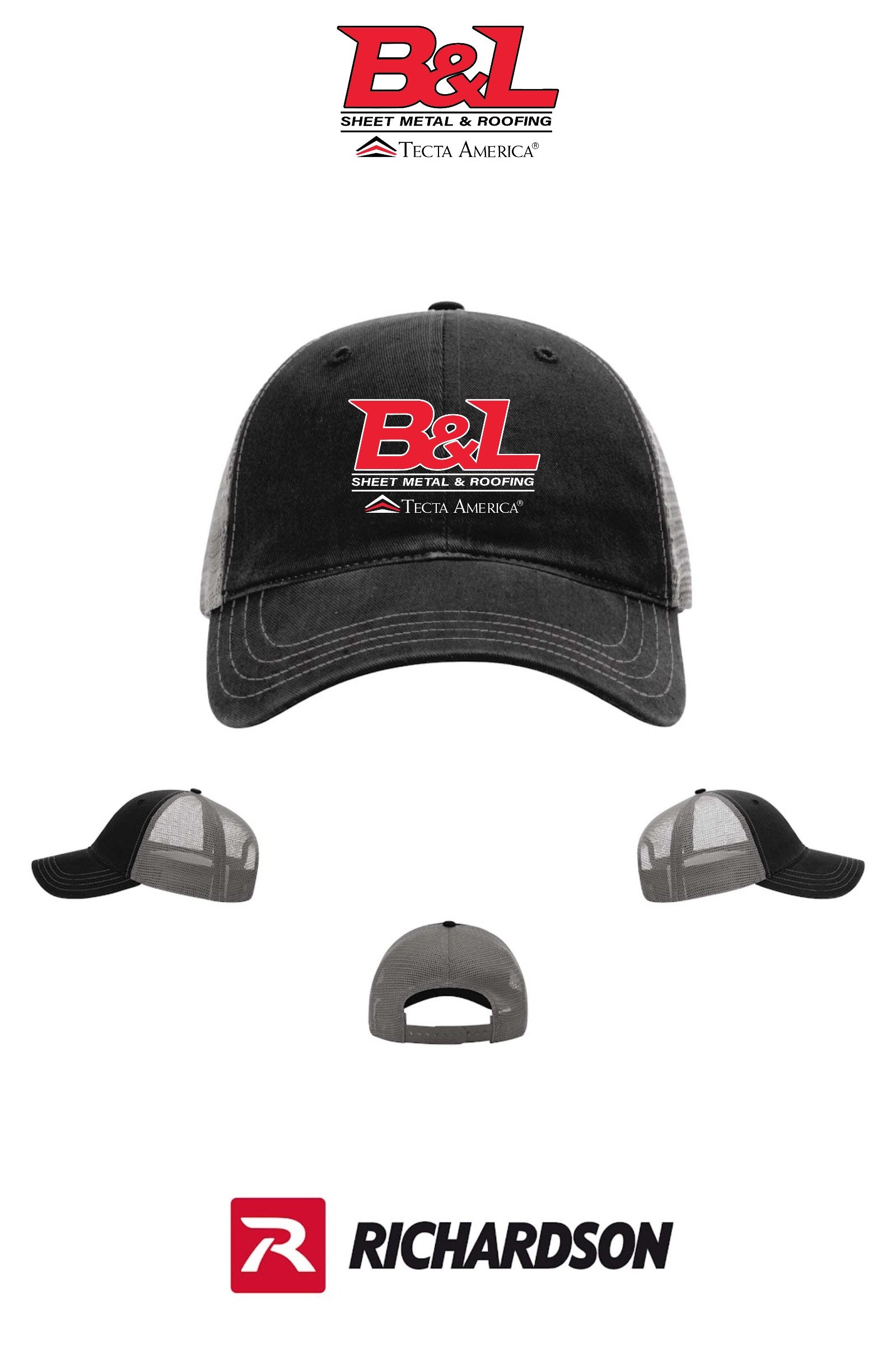 Richardson 111 Garment Washed Trucker - B&L Sheet Metal & Roofing