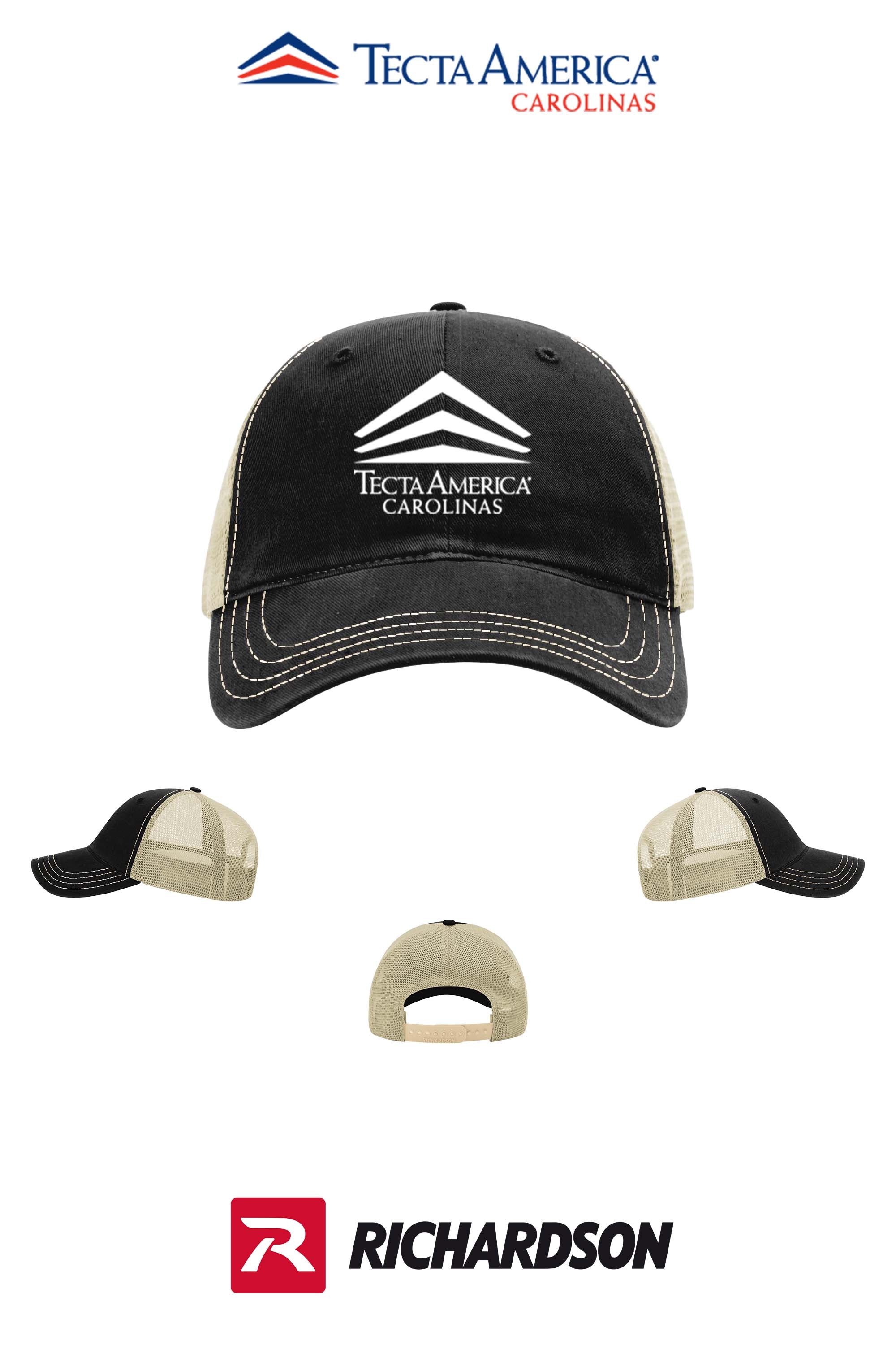 Richardson 111 Garment Washed Trucker - Tecta America Carolinas LLC