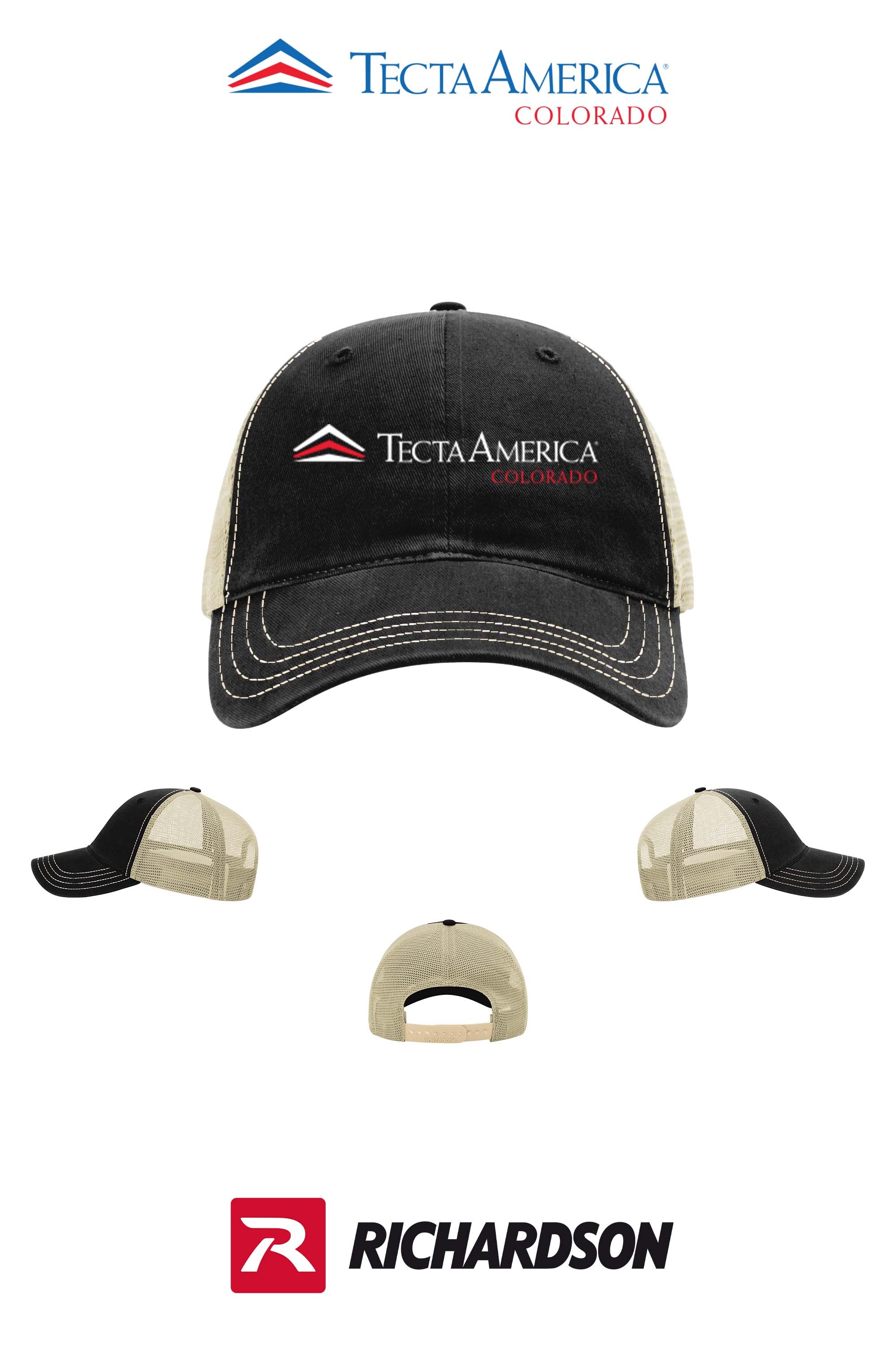 Richardson 111 Garment Washed Trucker - Monument Roofing of Colorado
