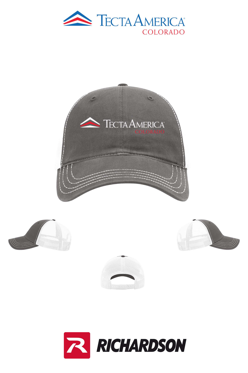 Richardson 111 Garment Washed Trucker - Monument Roofing of Colorado
