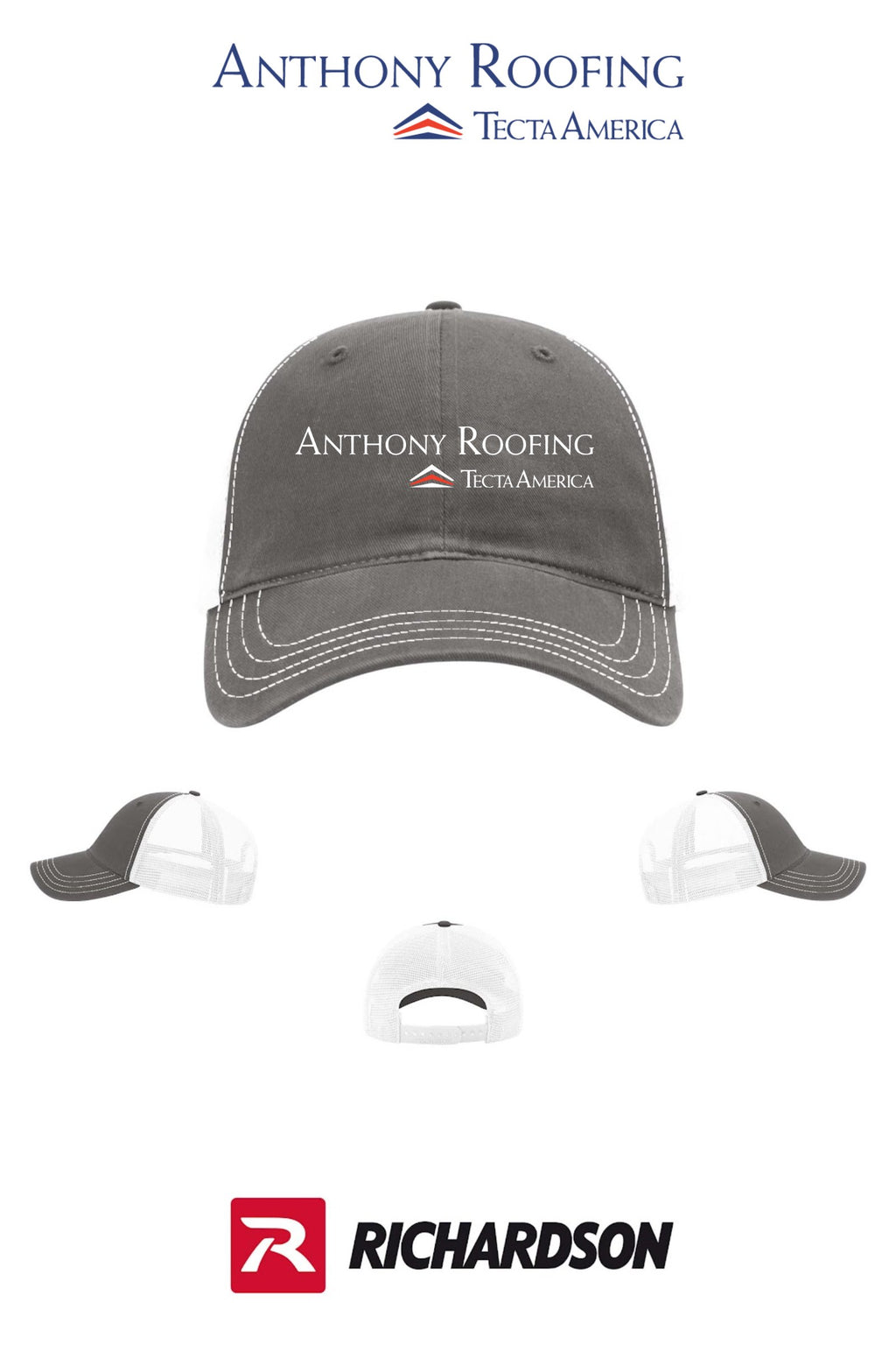 Richardson 111 Garment Washed Trucker - Anthony Roofing