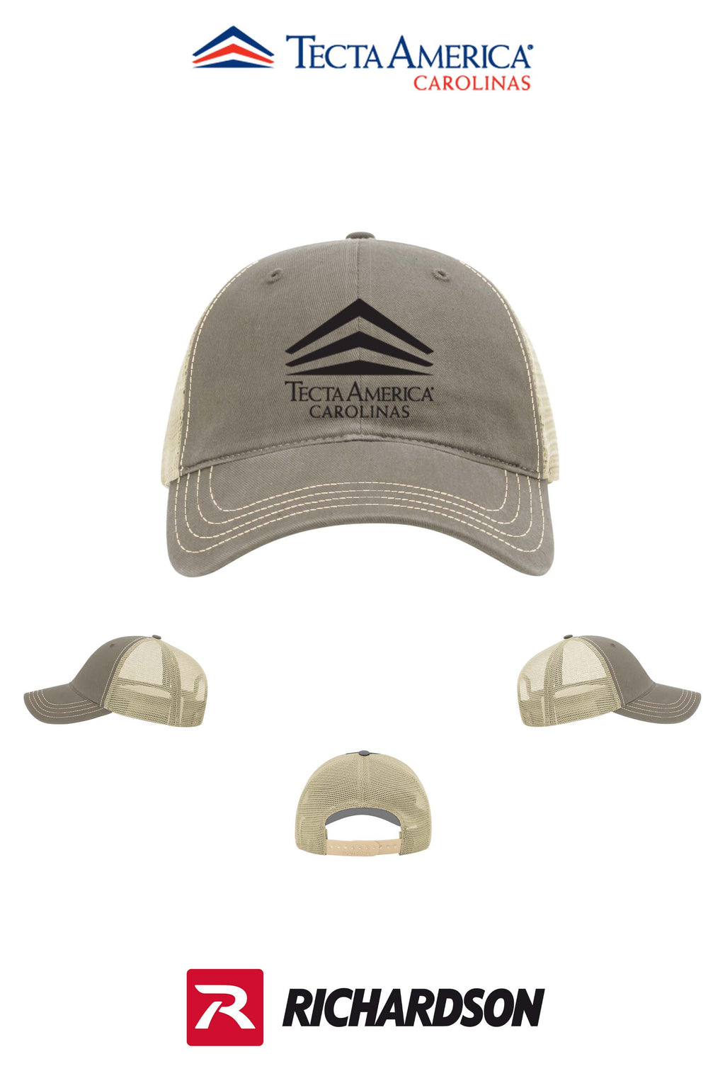 Richardson 111 Garment Washed Trucker - Tecta America Carolinas LLC