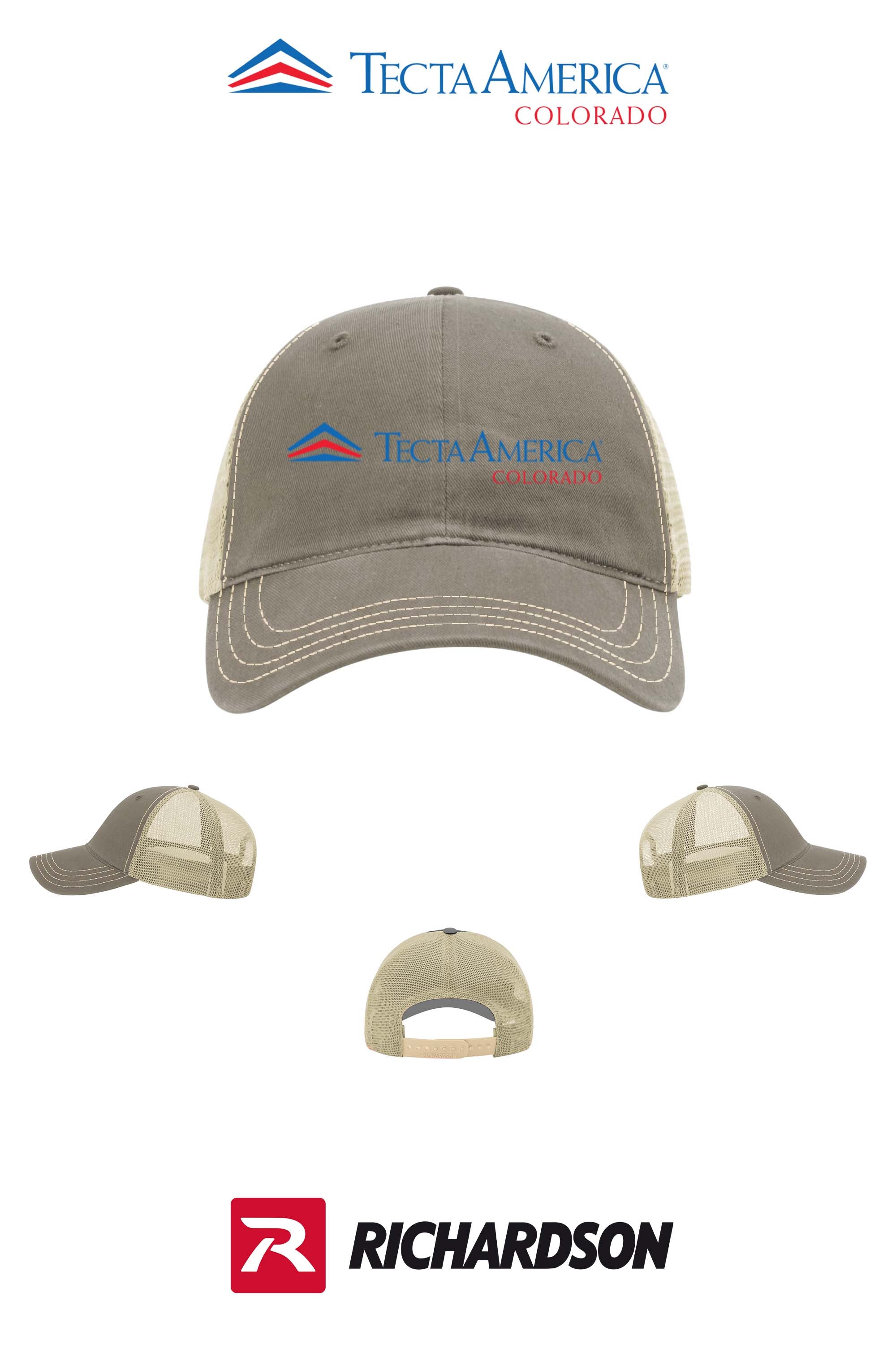 Richardson 111 Garment Washed Trucker - Monument Roofing of Colorado