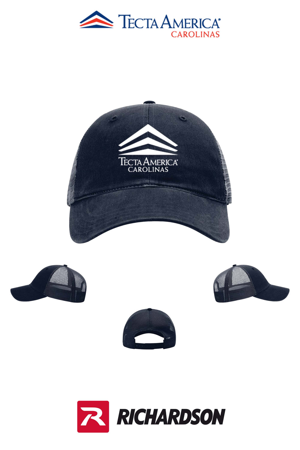 Richardson 111 Garment Washed Trucker - Tecta America Carolinas LLC