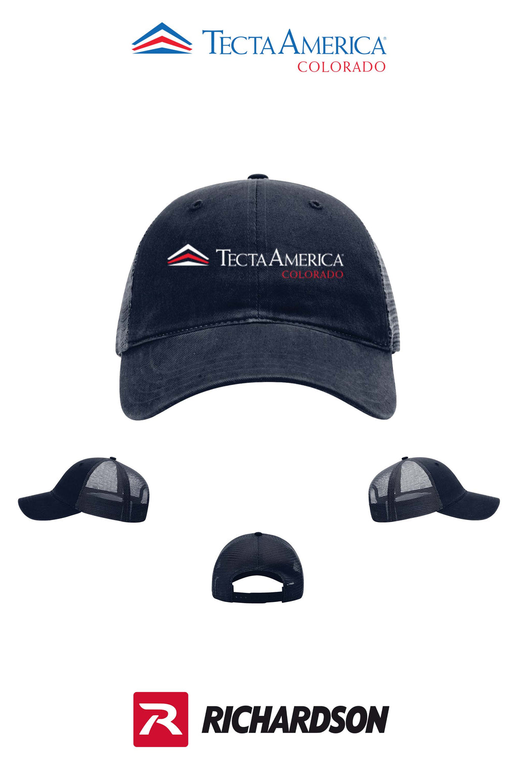 Richardson 111 Garment Washed Trucker - Monument Roofing of Colorado