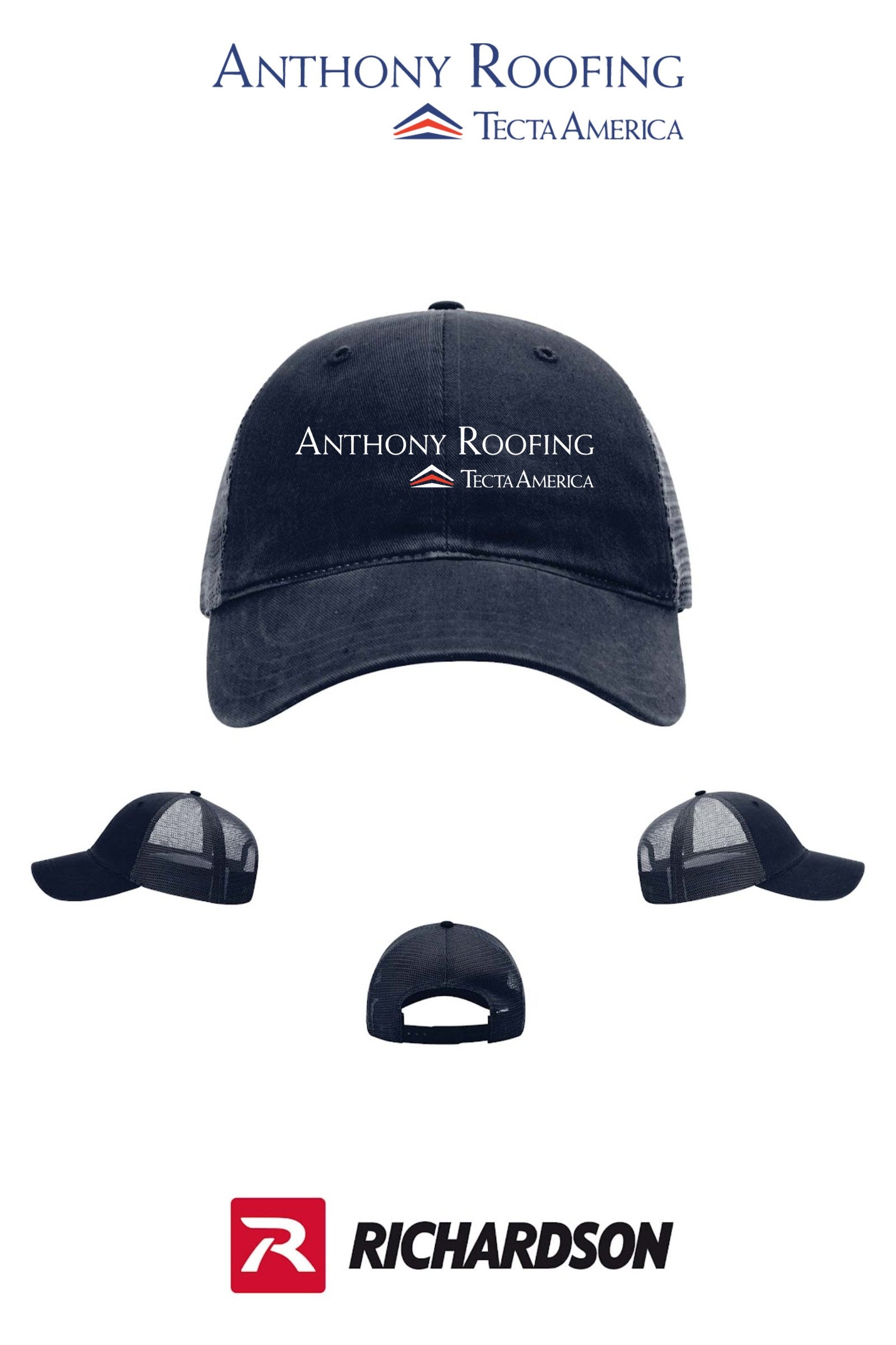 Richardson 111 Garment Washed Trucker - Anthony Roofing