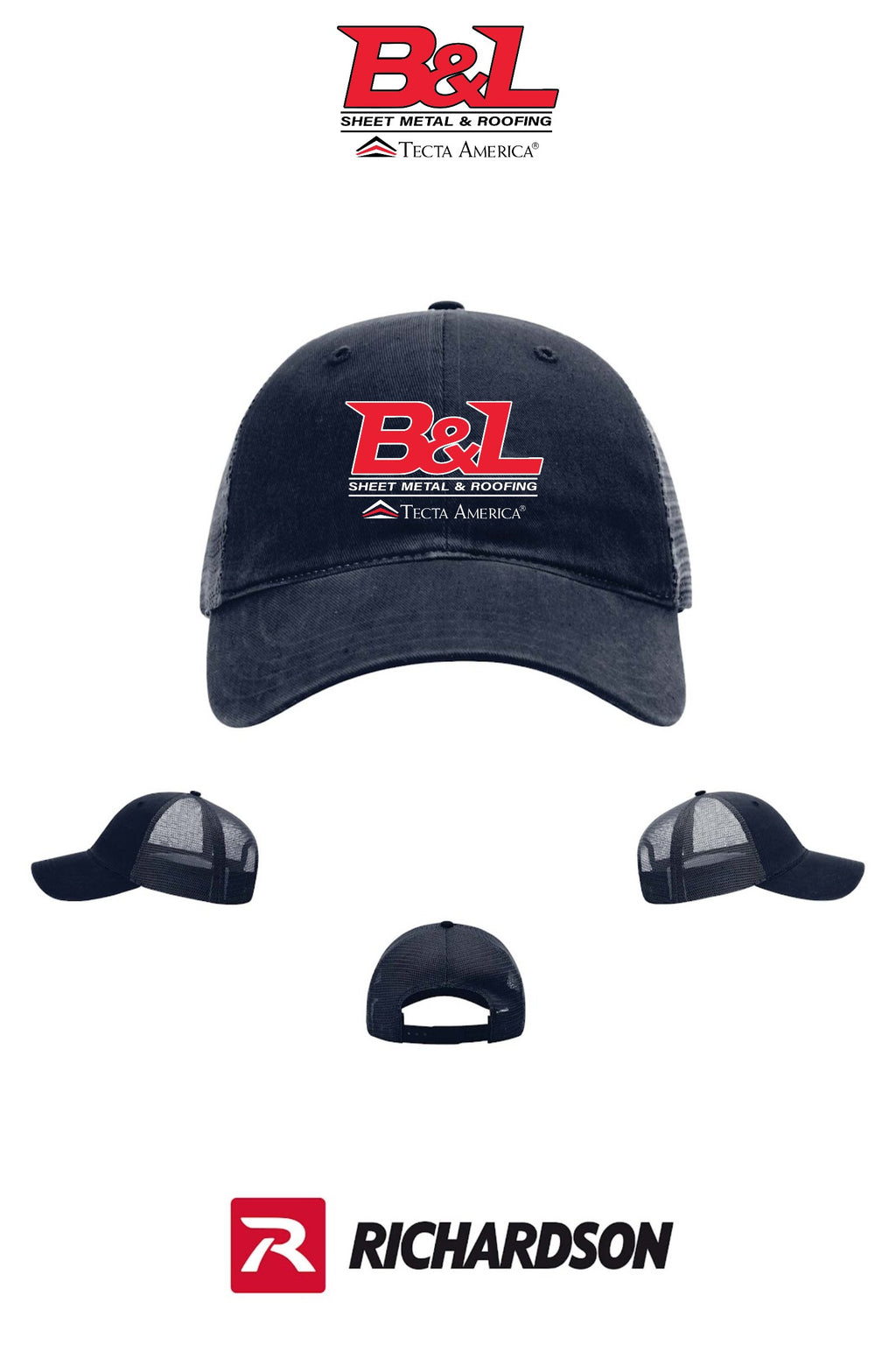 Richardson 111 Garment Washed Trucker - B&L Sheet Metal & Roofing