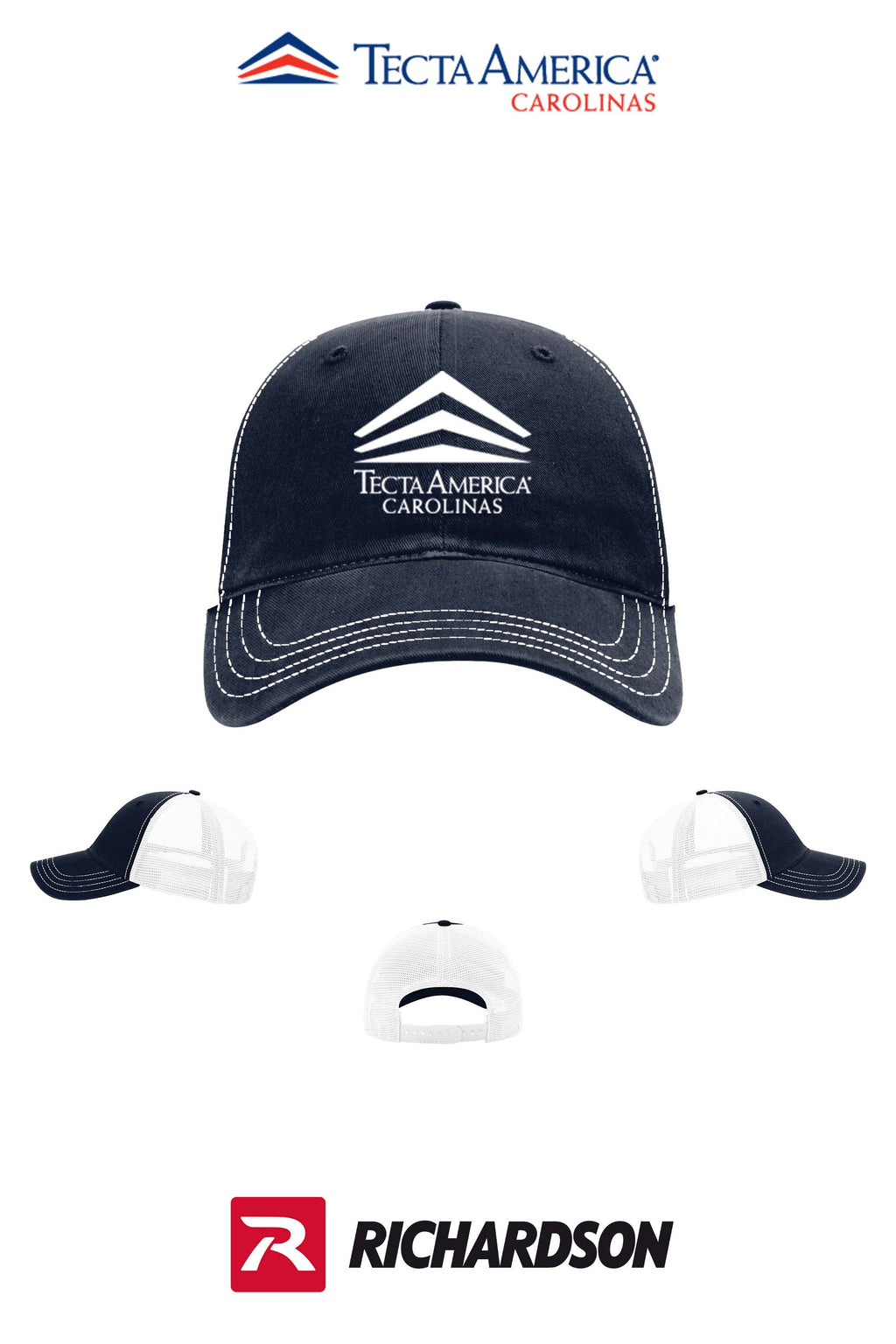 Richardson 111 Garment Washed Trucker - Tecta America Carolinas LLC