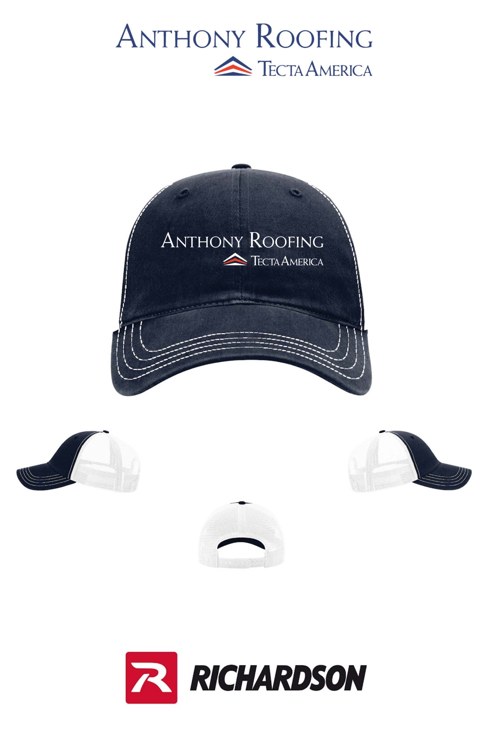 Richardson 111 Garment Washed Trucker - Anthony Roofing