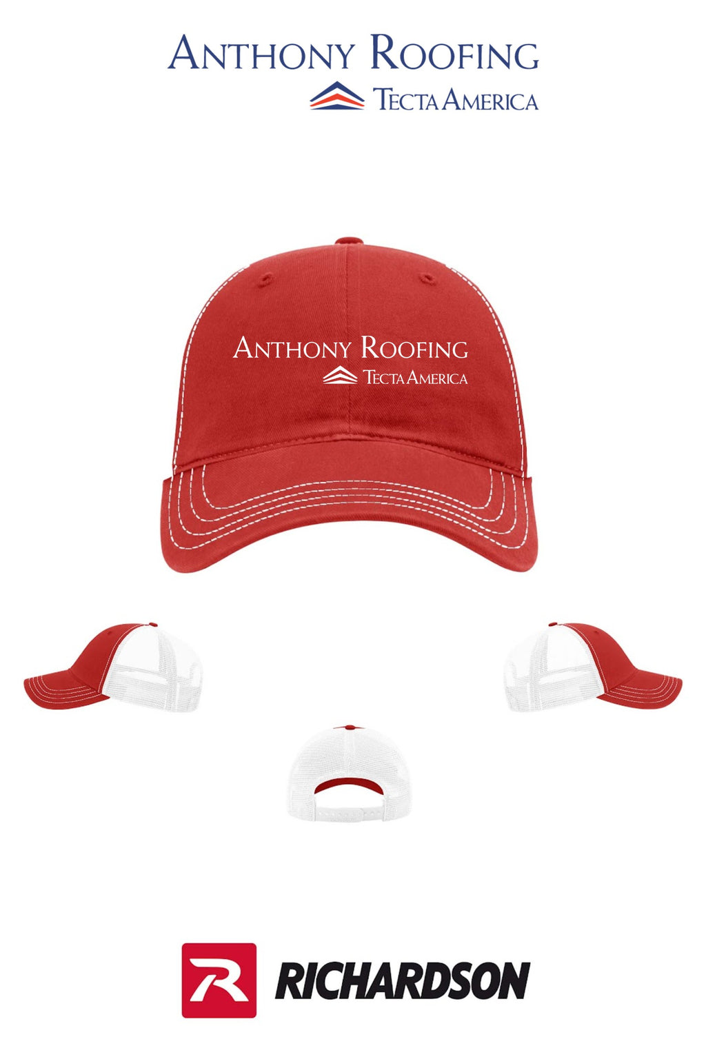 Richardson 111 Garment Washed Trucker - Anthony Roofing