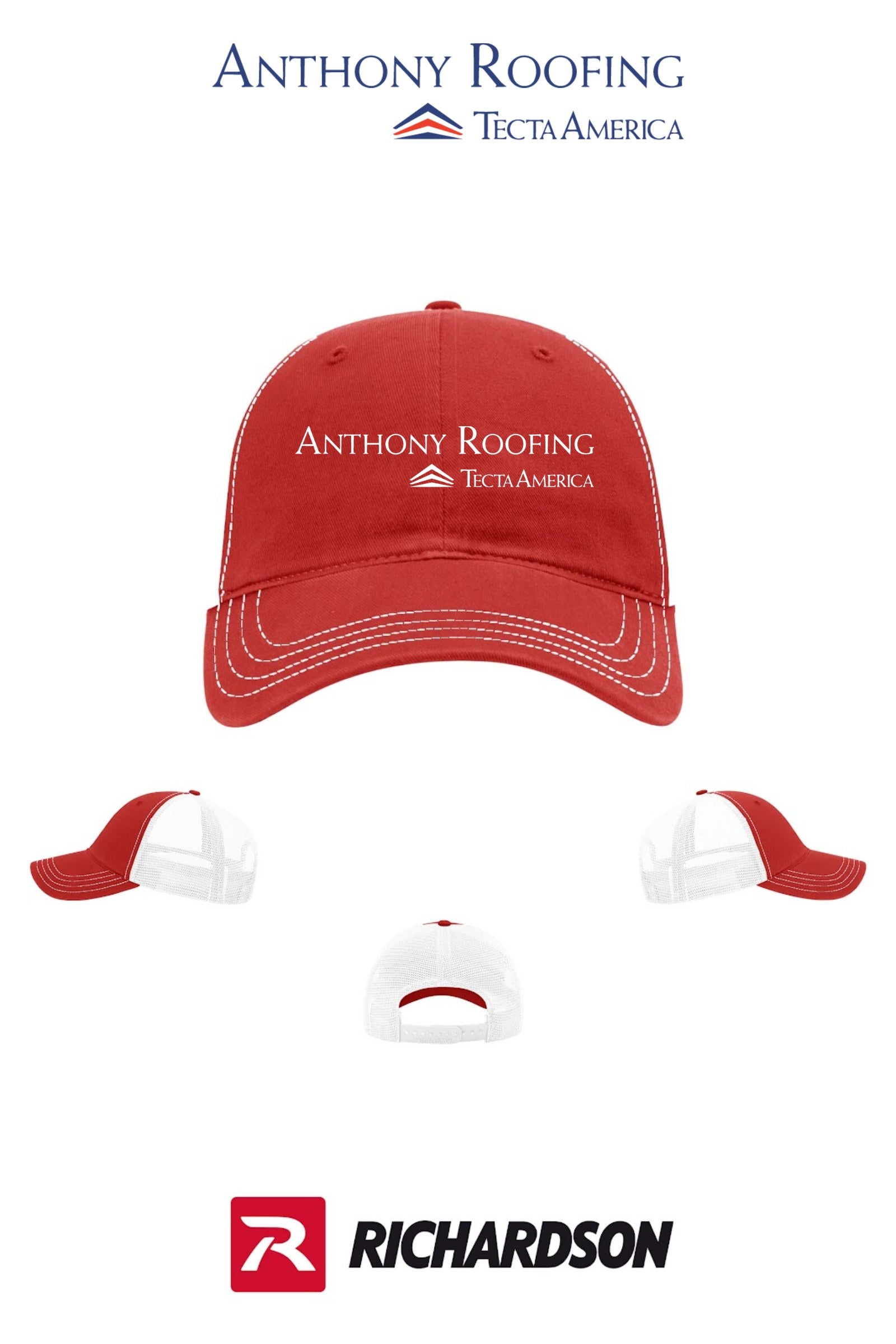 Richardson 111 Garment Washed Trucker - Anthony Roofing