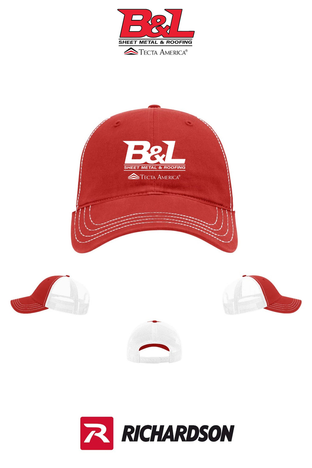 Richardson 111 Garment Washed Trucker - B&L Sheet Metal & Roofing