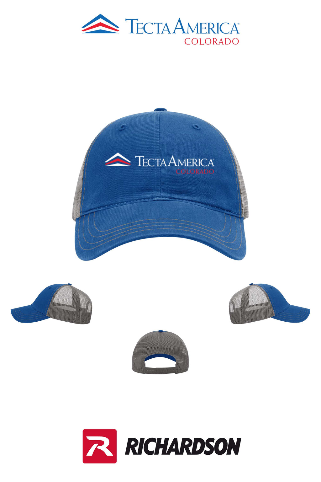 Richardson 111 Garment Washed Trucker - Monument Roofing of Colorado