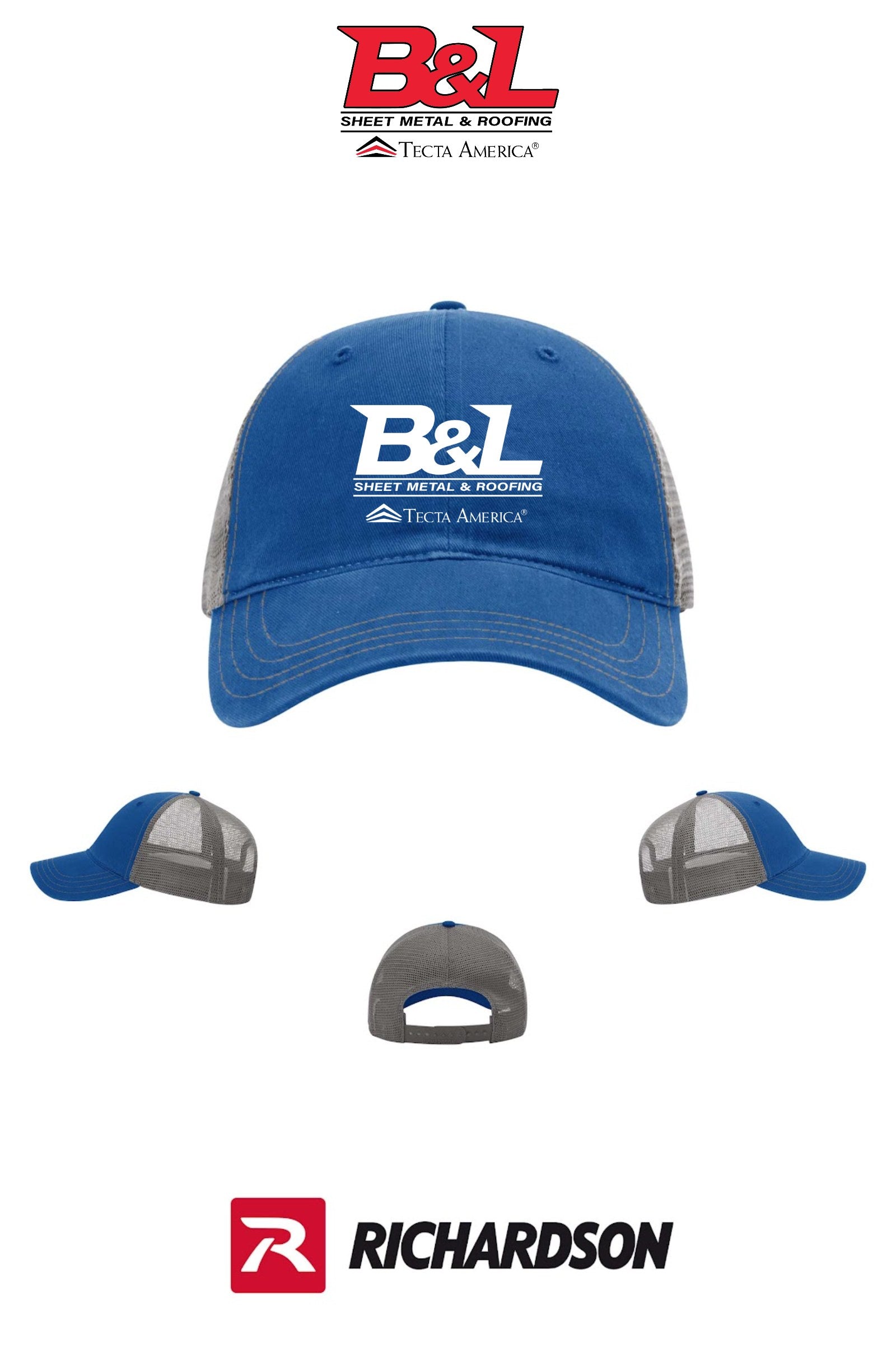 Richardson 111 Garment Washed Trucker - B&L Sheet Metal & Roofing