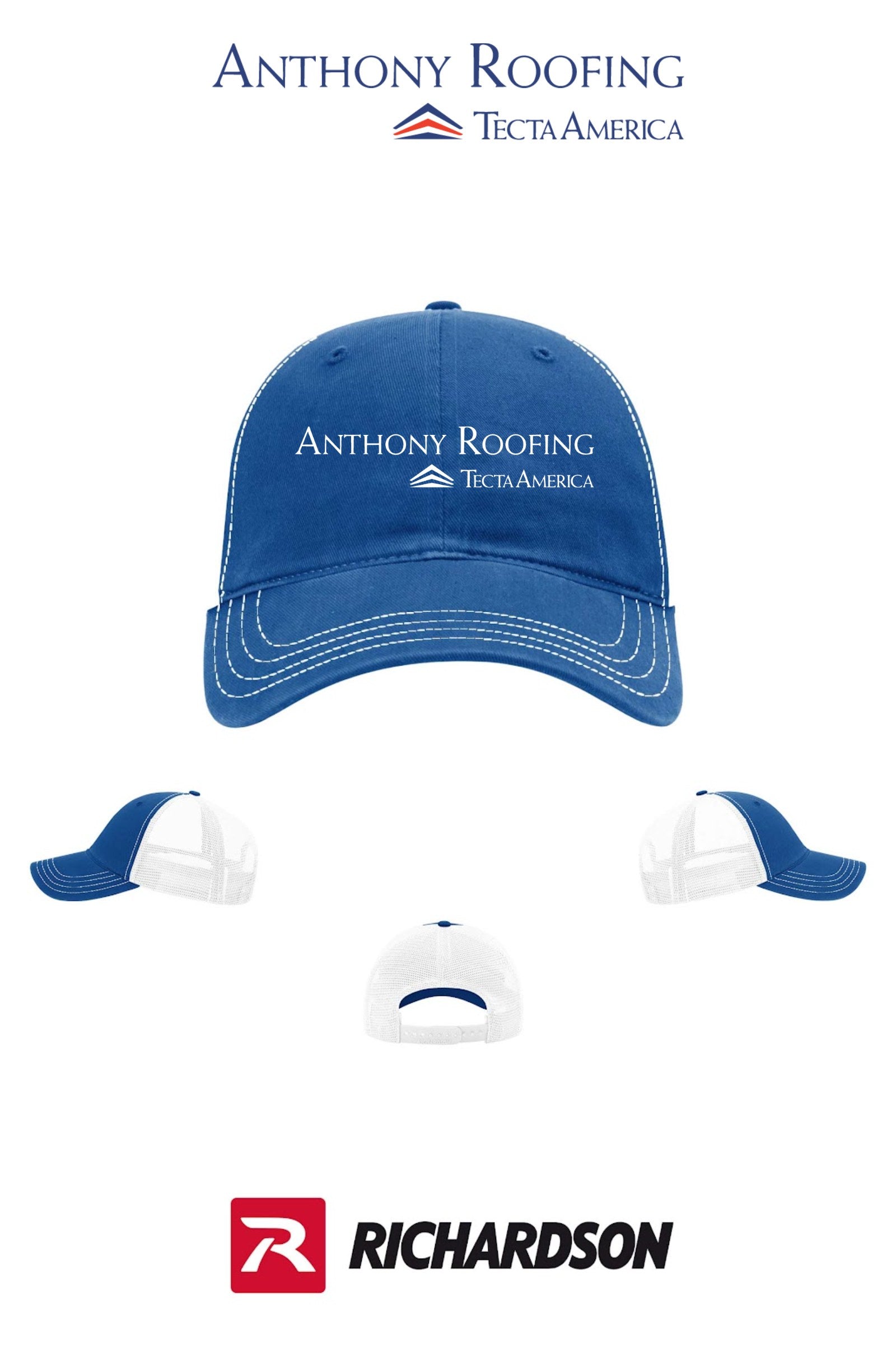 Richardson 111 Garment Washed Trucker - Anthony Roofing