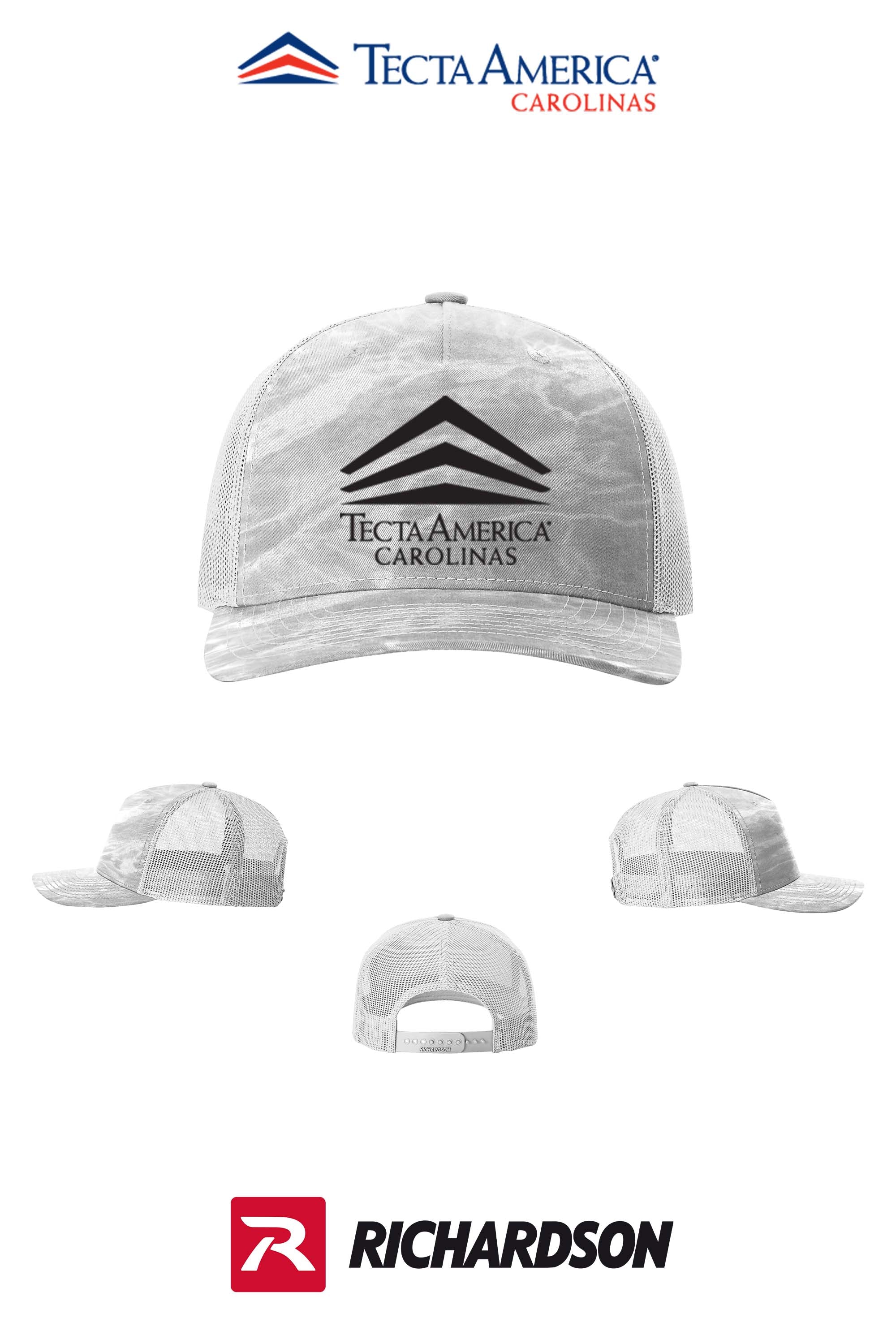 Richardson 112PFP Printed Five-Panel Trucker - Tecta America Carolinas LLC