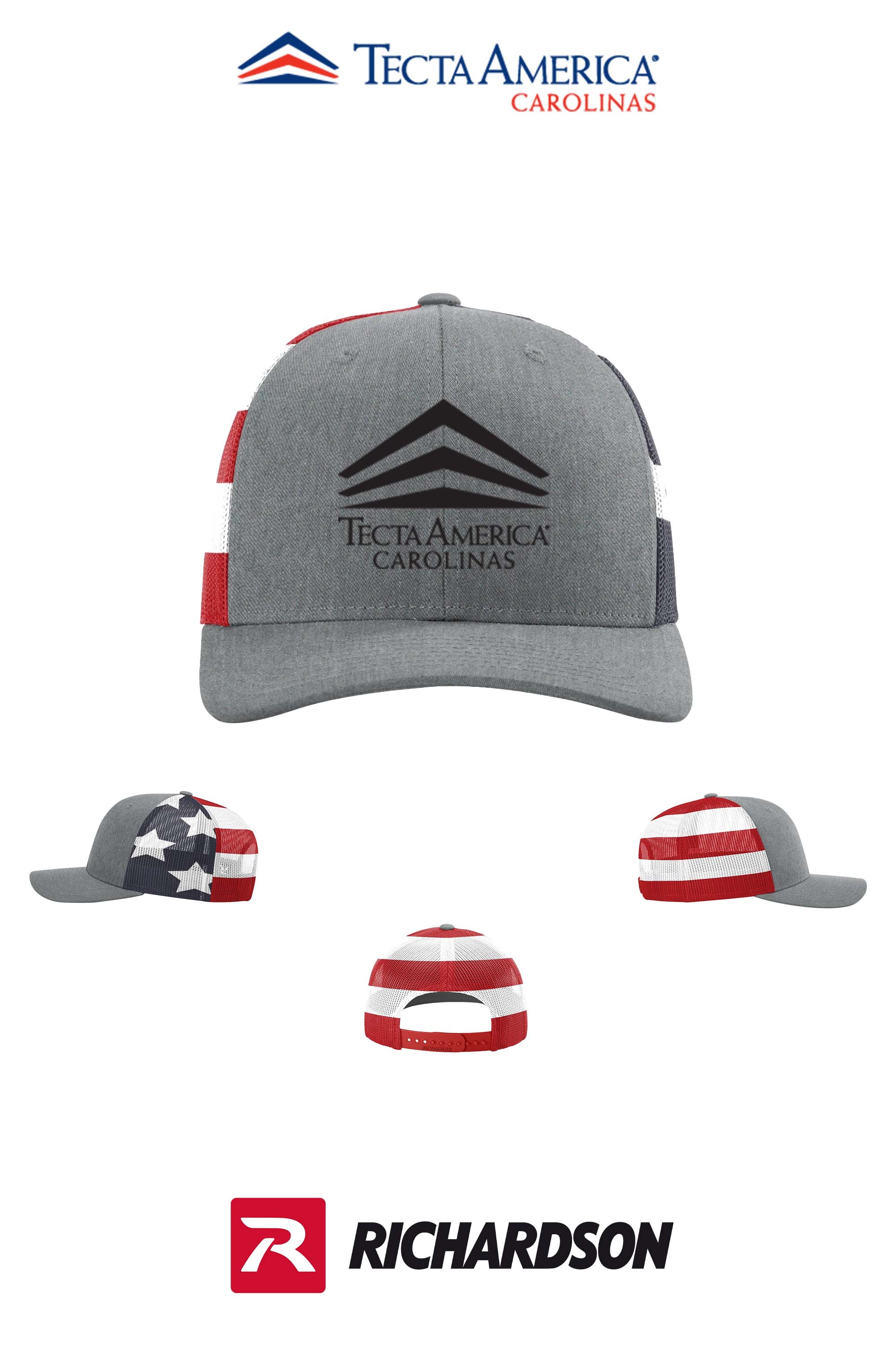 Richardson 112PM Printed Mesh Trucker - Tecta America Carolinas LLC