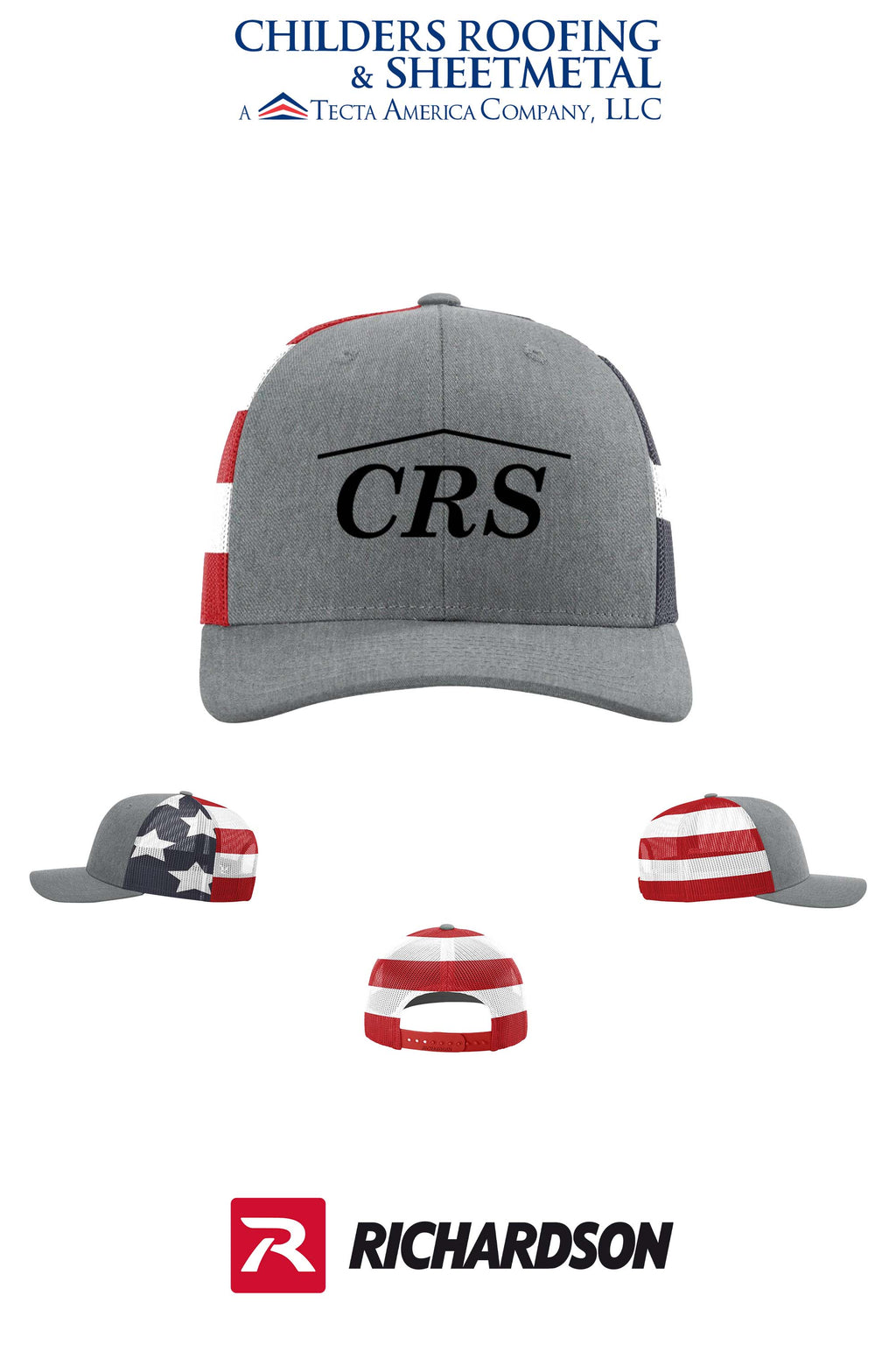 Richardson 112PM Printed Mesh Trucker - CRS