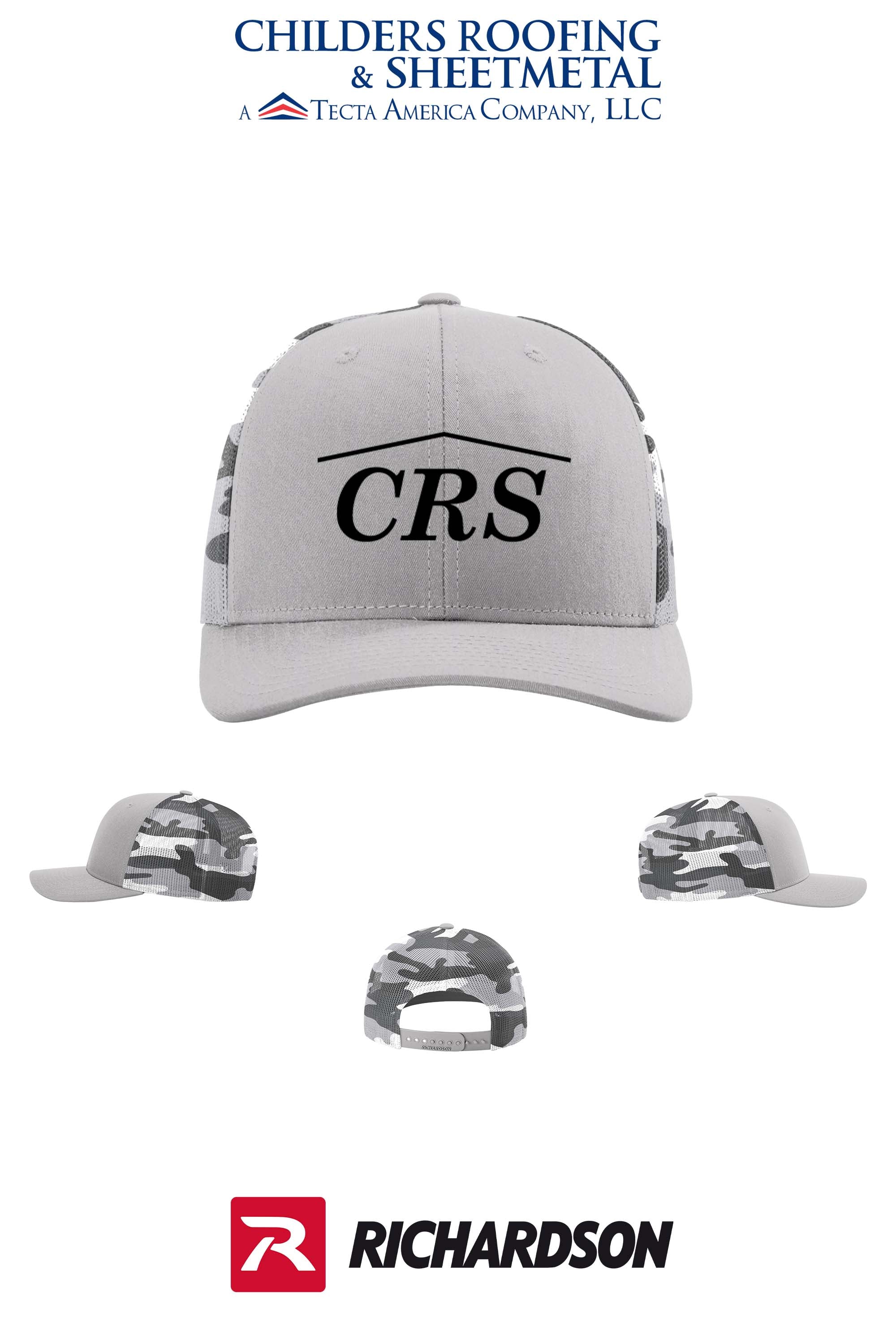 Richardson 112PM Printed Mesh Trucker - CRS
