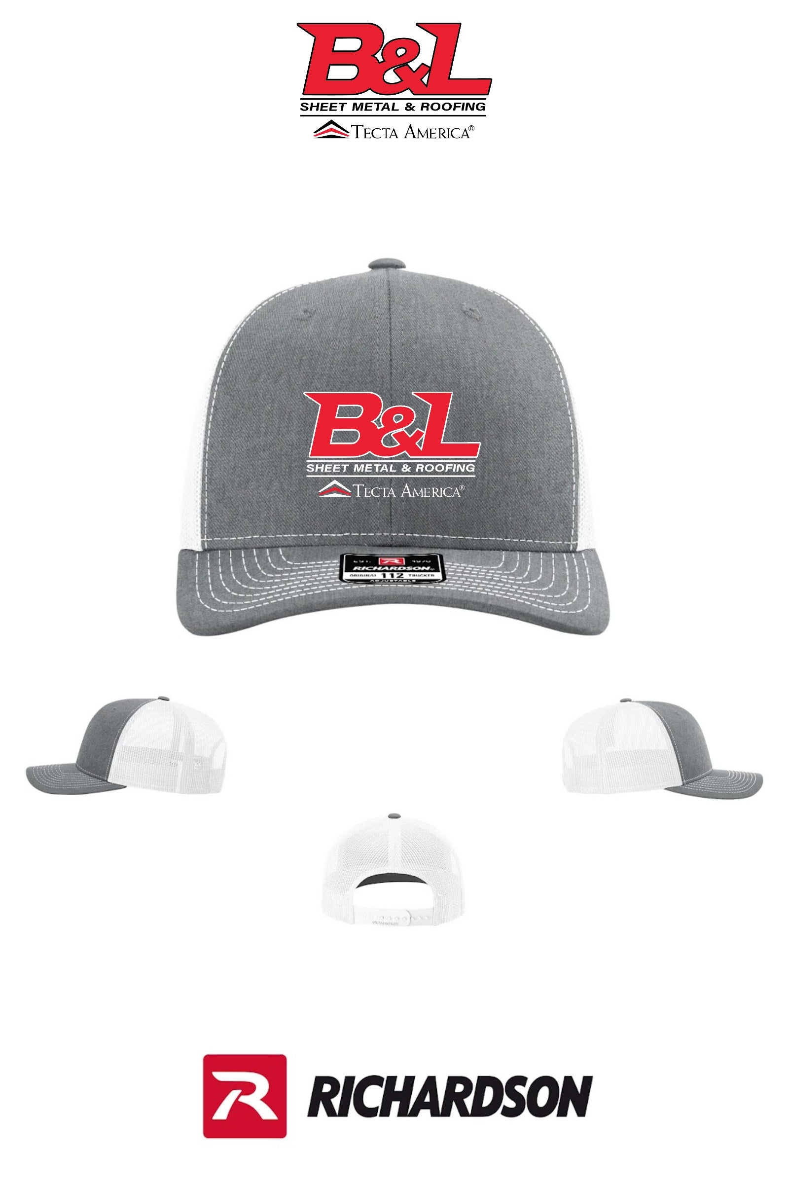 Richardson 112 Trucker Cap - B&L Sheet Metal & Roofing