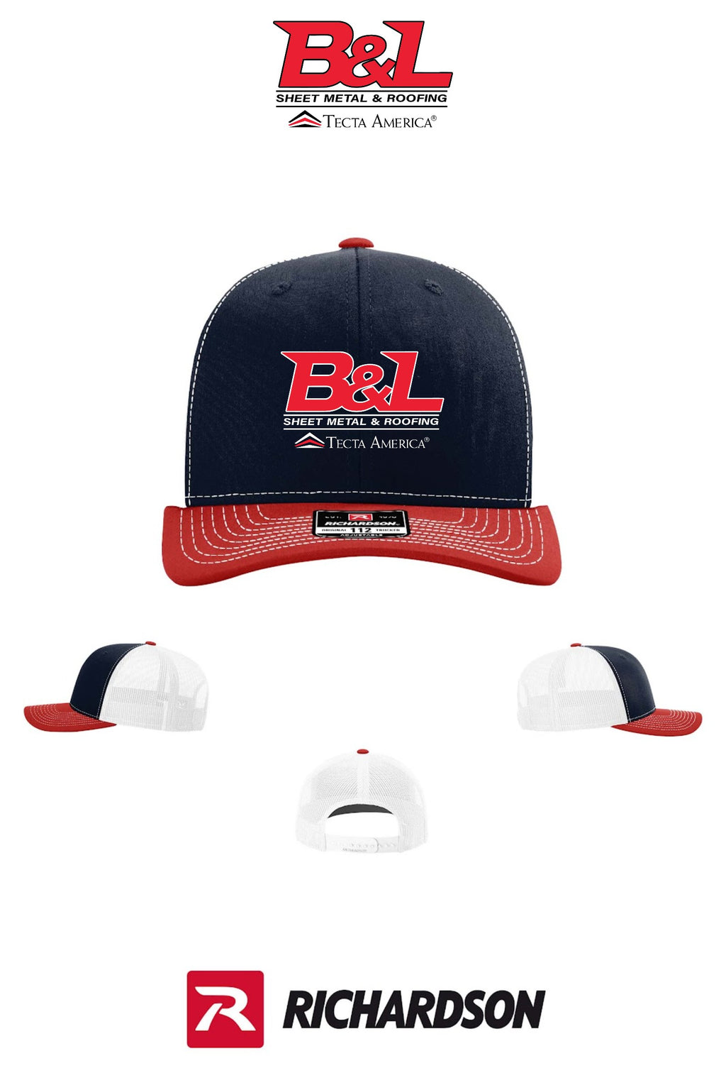 Richardson 112 Trucker Cap - B&L Sheet Metal & Roofing