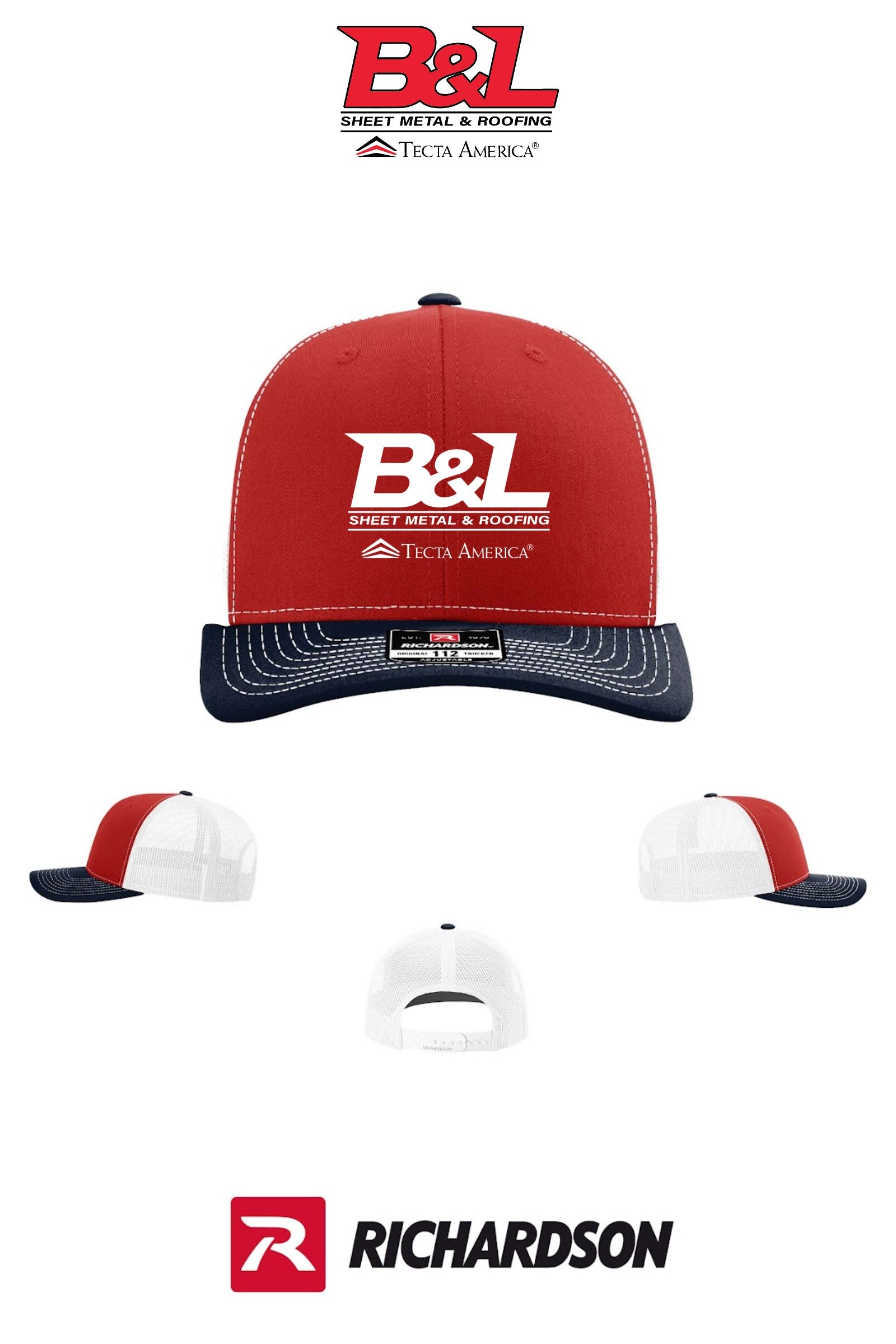 Richardson 112 Trucker Cap - B&L Sheet Metal & Roofing