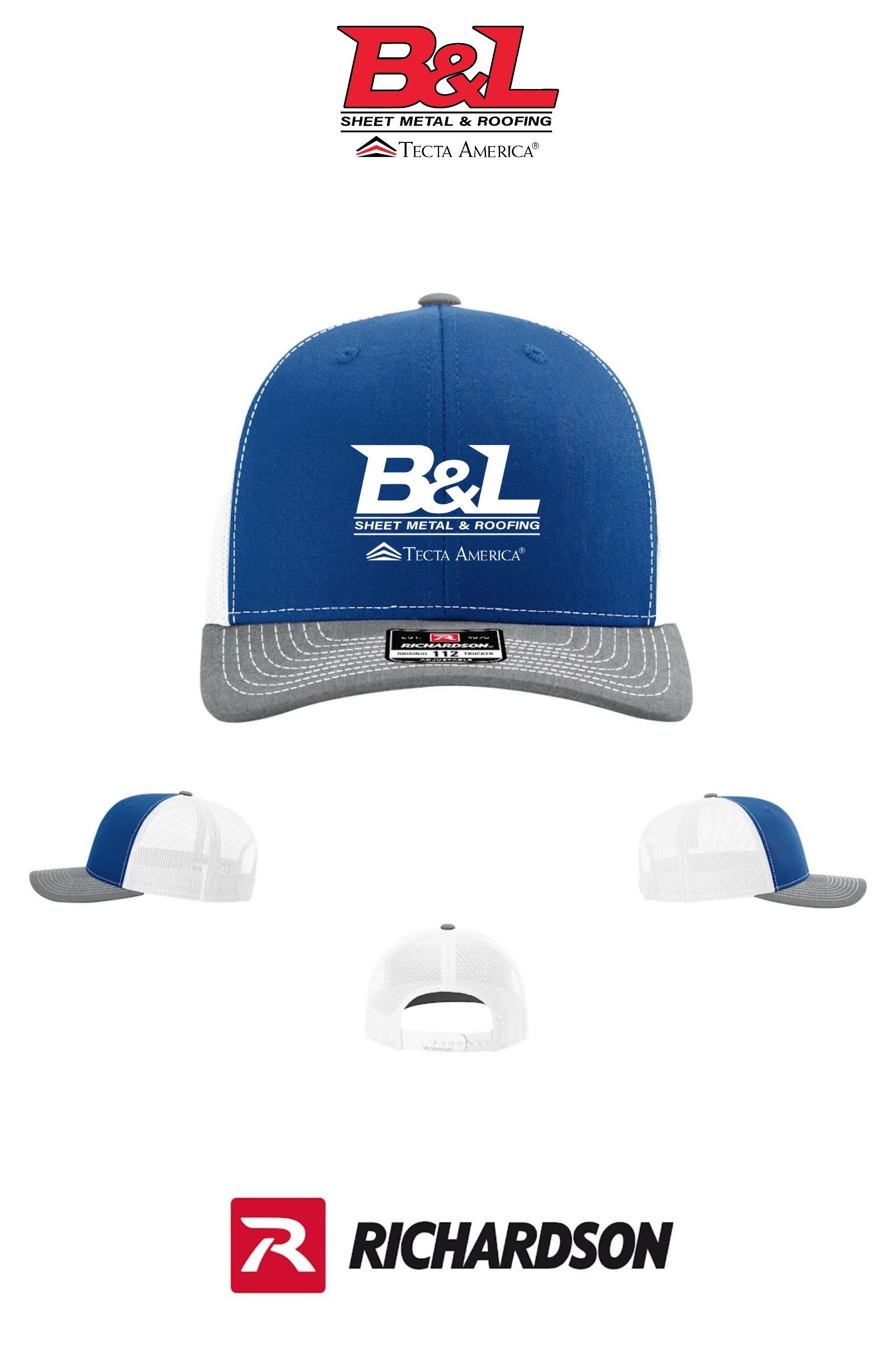Richardson 112 Trucker Cap - B&L Sheet Metal & Roofing