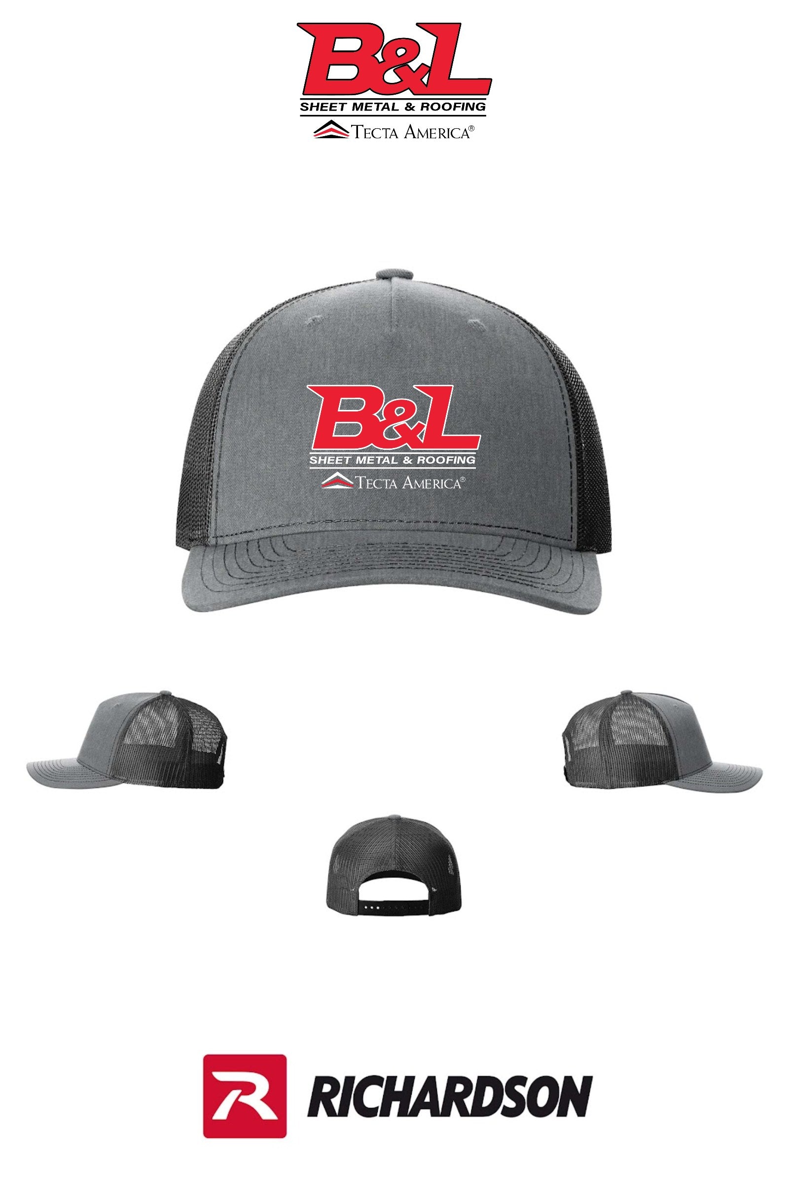 Richardson 112FP Five-Panel Trucker - B&L Sheet Metal & Roofing