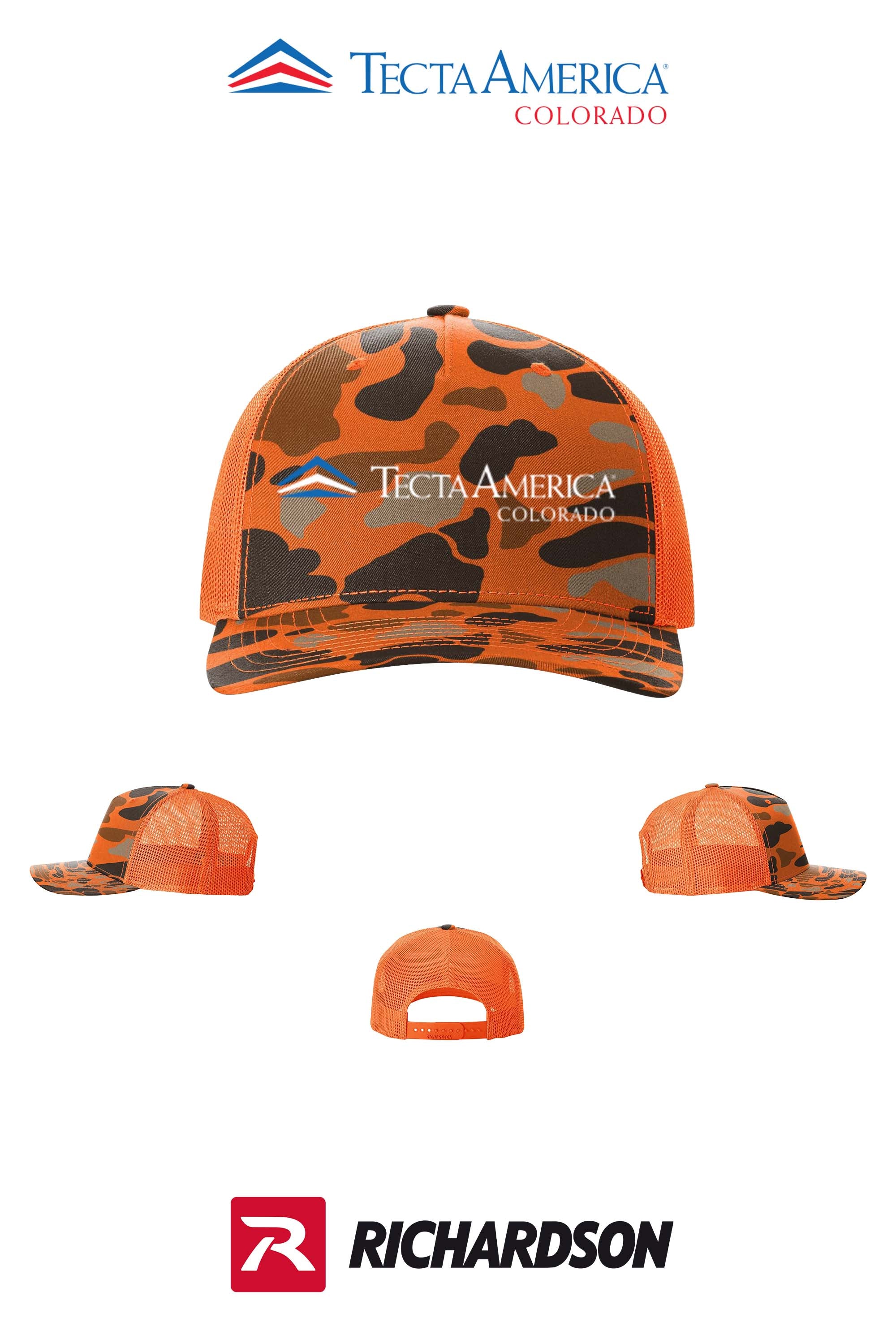 Richardson 112PFP Printed Five-Panel Trucker - Monument Roofing of Colorado