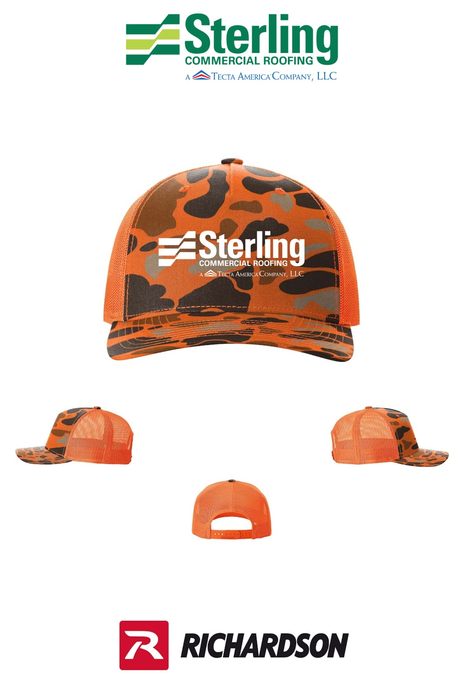 Richardson 112PFP Printed Five-Panel Trucker - Sterling, A Tecta American Company LLC