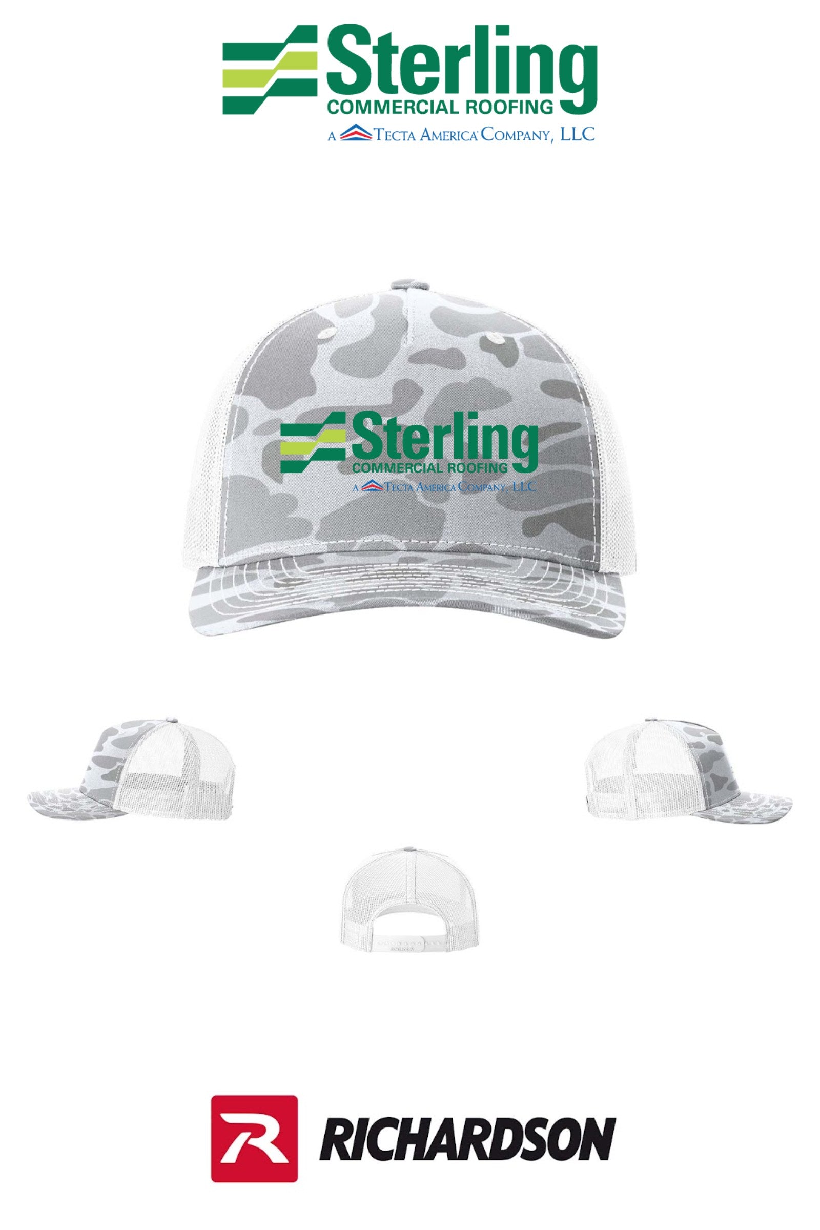 Richardson 112PFP Printed Five-Panel Trucker - Sterling, A Tecta American Company LLC