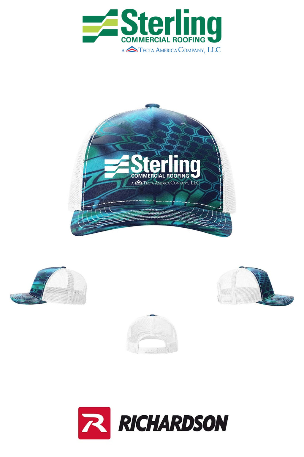 Richardson 112PFP Printed Five-Panel Trucker - Sterling, A Tecta American Company LLC