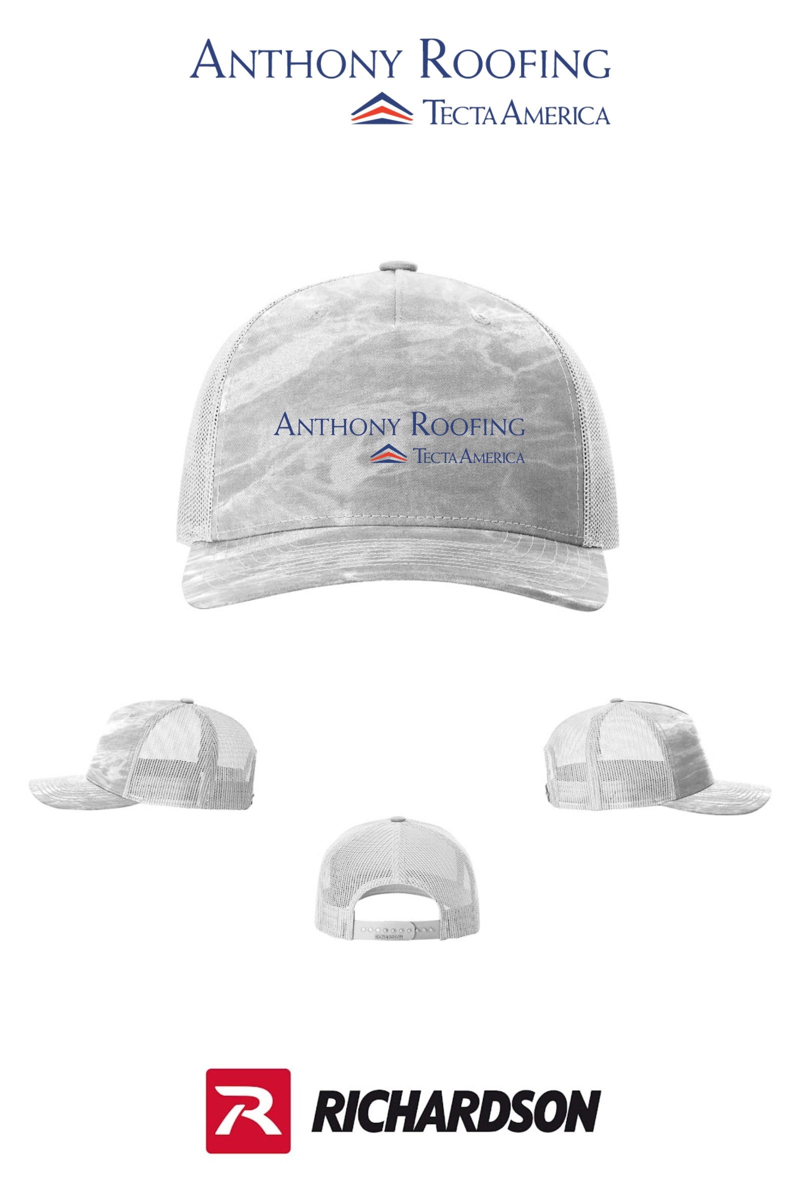Richardson 112PFP Printed Five-Panel Trucker - Anthony Roofing