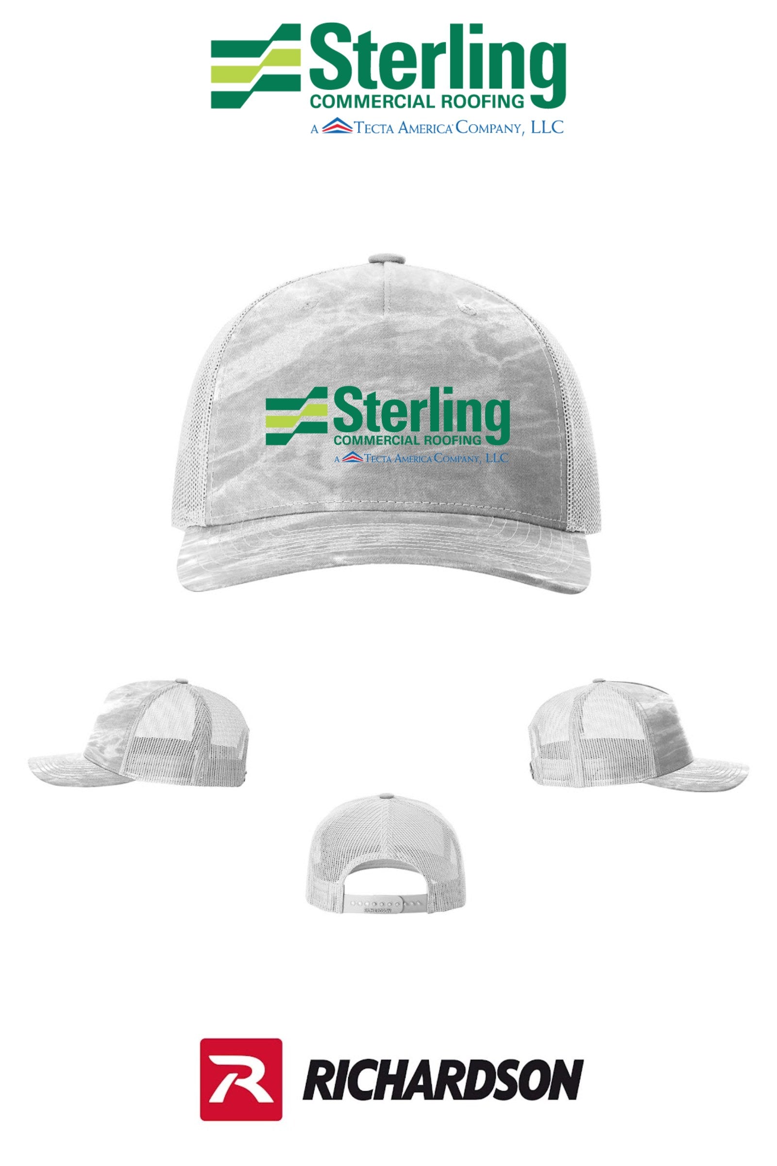 Richardson 112PFP Printed Five-Panel Trucker - Sterling, A Tecta American Company LLC