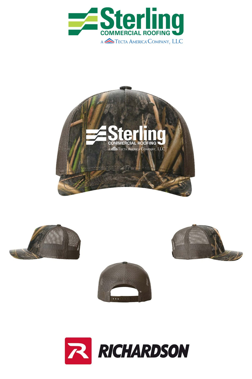 Richardson 112PFP Printed Five-Panel Trucker - Sterling, A Tecta American Company LLC