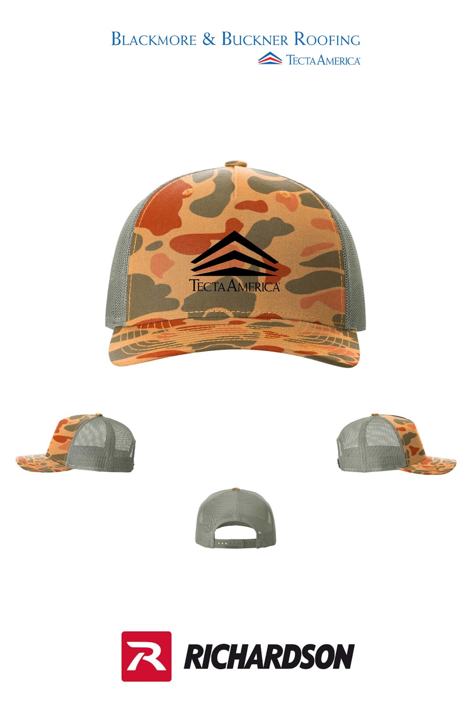 Richardson 112PFP Printed Five-Panel Trucker - Blackmore & Buckner