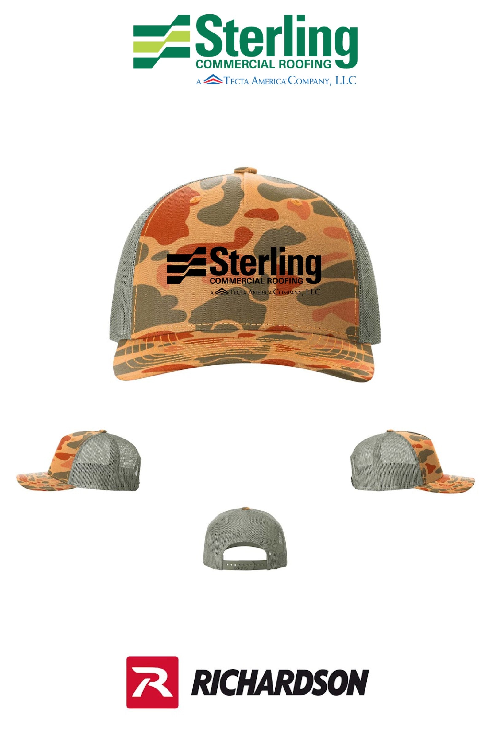 Richardson 112PFP Printed Five-Panel Trucker - Sterling, A Tecta American Company LLC