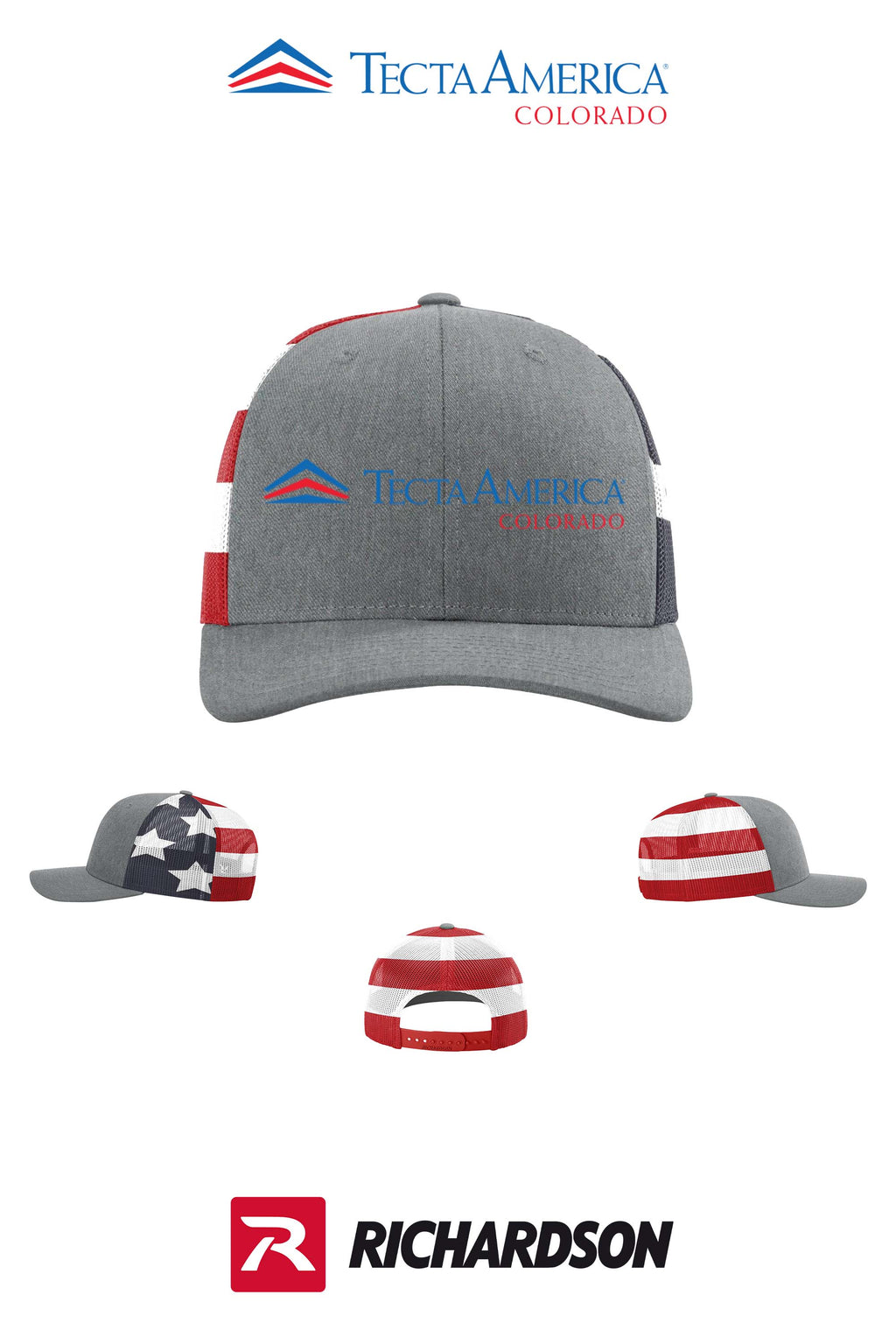 Richardson 112PM Printed Mesh Trucker - Monument Roofing of Colorado