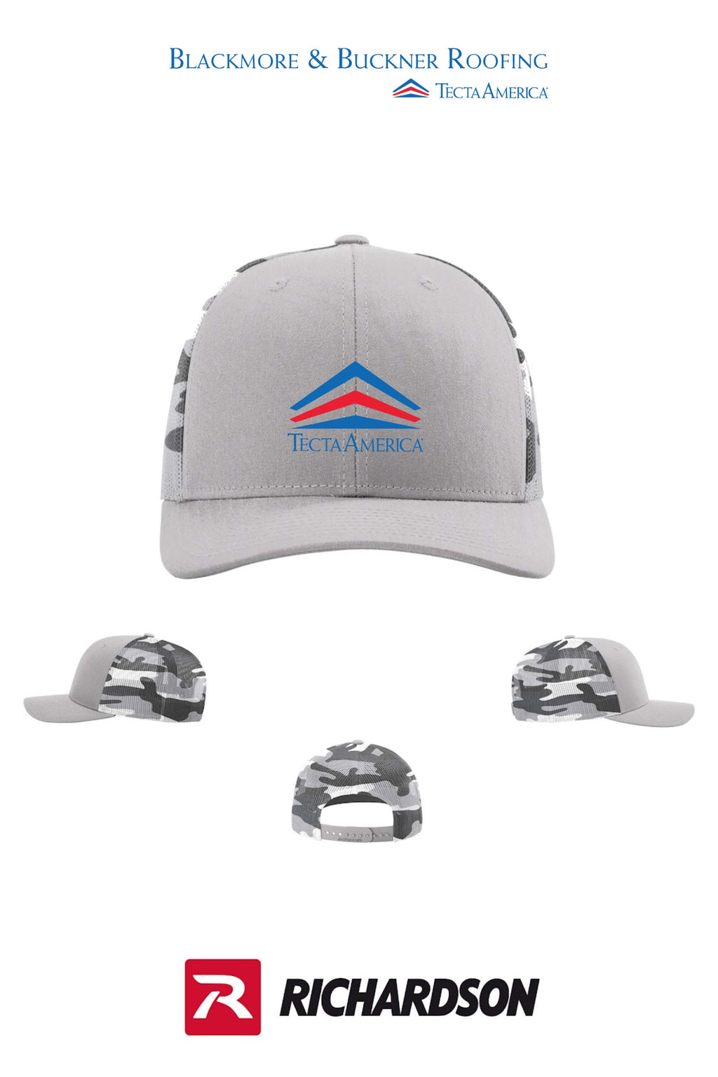 Richardson 112PM Printed Mesh Trucker - Blackmore & Buckner